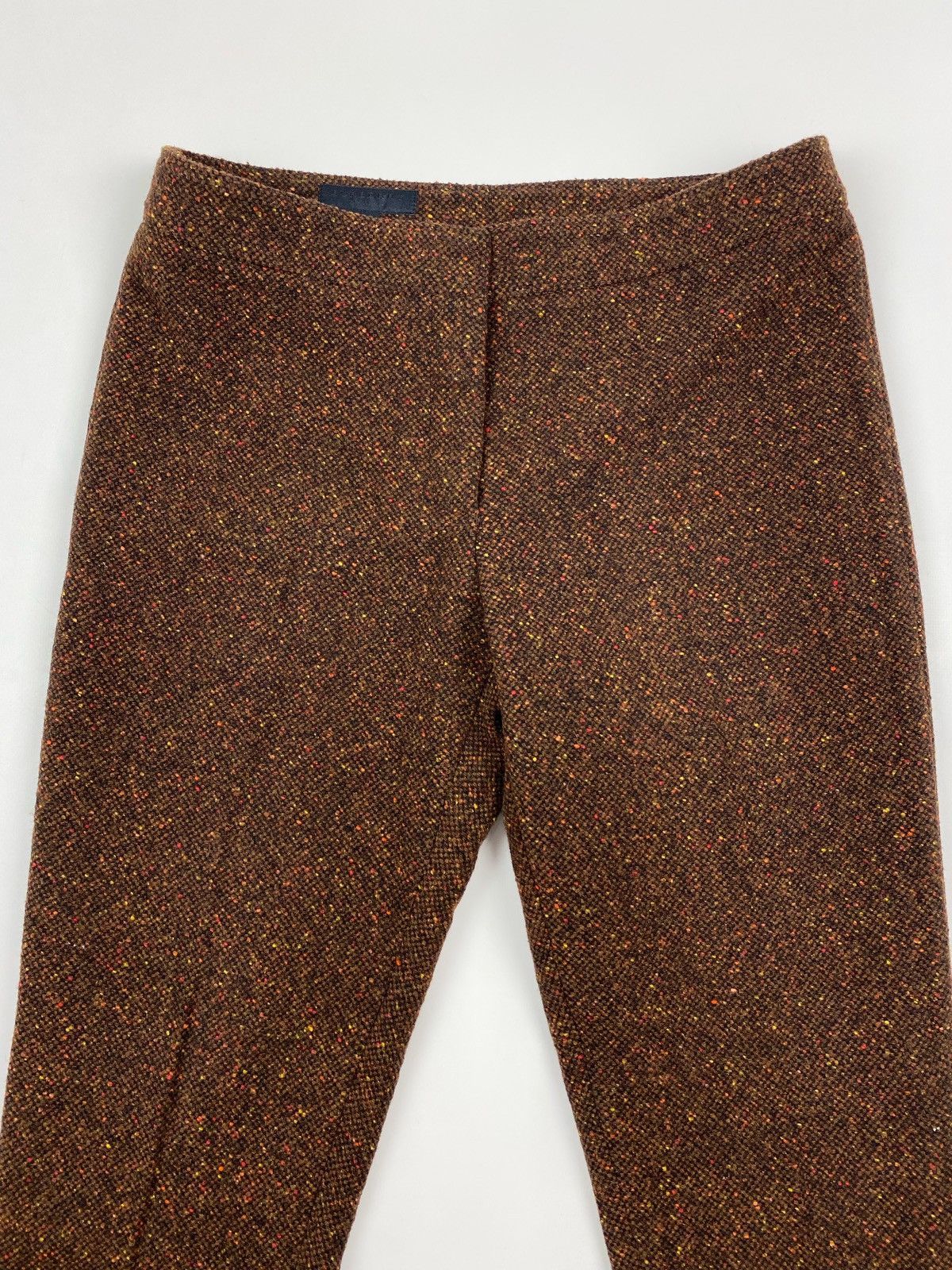Burberry Prorsum Burberry Prorsum Tangerine Tweed Flared Pants Size 30" / US 8 / IT 44 - 2 Thumbnail