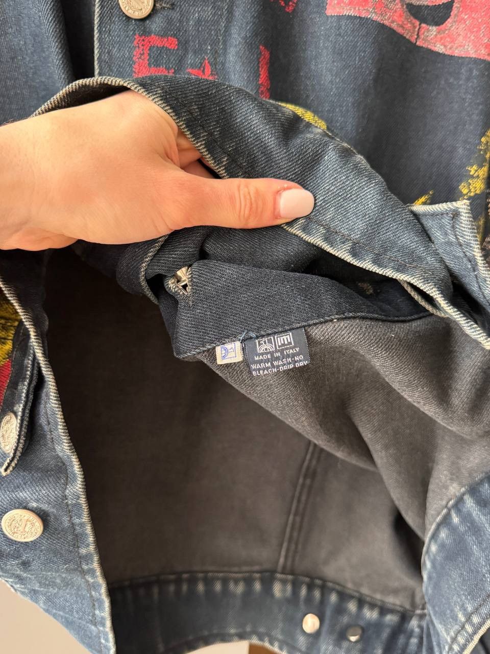 Ferre Vtg FERRE JEANS Denim Jacket Western Wear Made in Italy Size US L / EU 52-54 / 3 - 10 Thumbnail