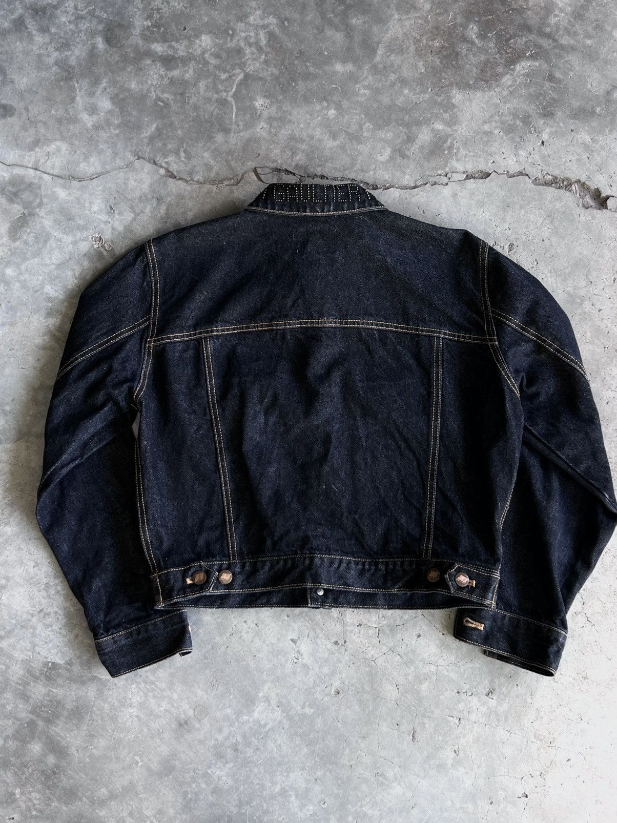 Jean Paul Gaultier Rare Vintage Junior Gaultier Jean Paul Studded Denim Jacket Size US XS / EU 42 / 0 - 9 Thumbnail