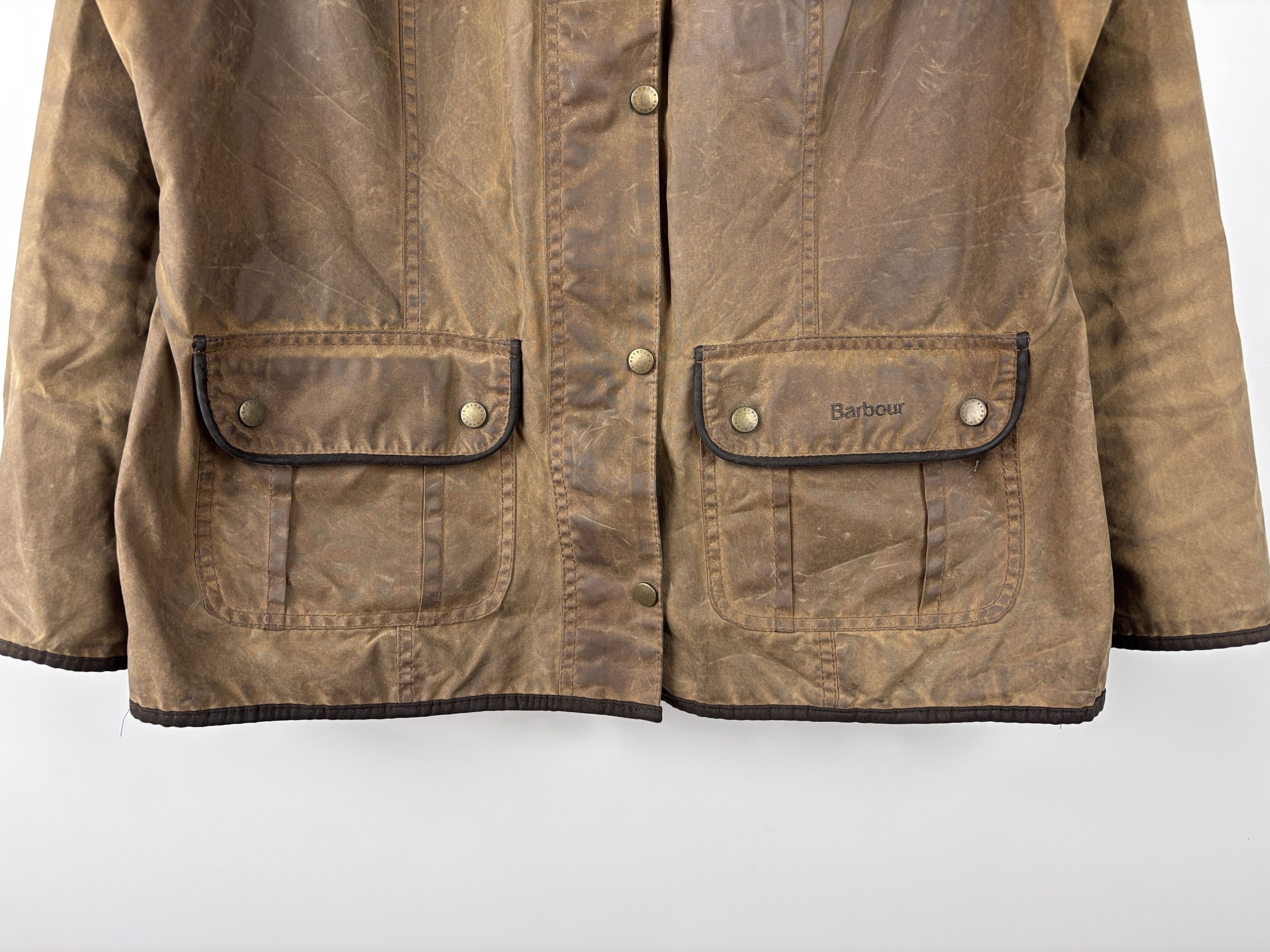 Barbour Barbour Ladies Utility Wax Jacket Brown Size UK 18 Size XL / US 12-14 / IT 48-50 - 3 Thumbnail