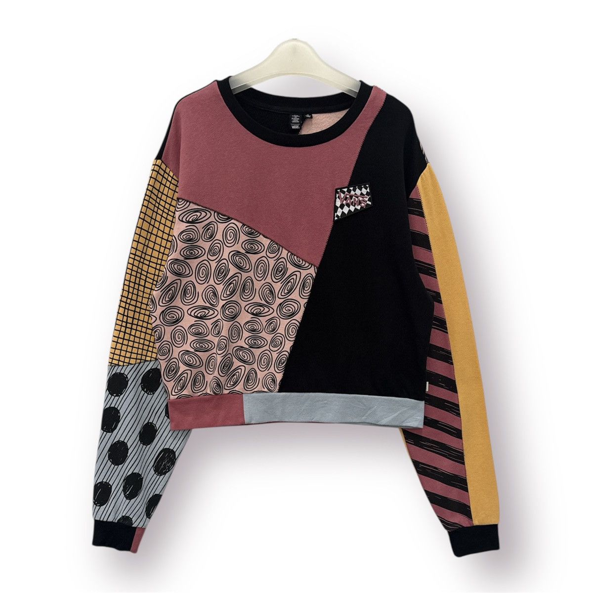 Disney × Vans 🔥 Vans SK8 Nightmare Christmas Panel Patch Sweatshirt - M Size M / US 6-8 / IT 42-44 - 1 Thumbnail