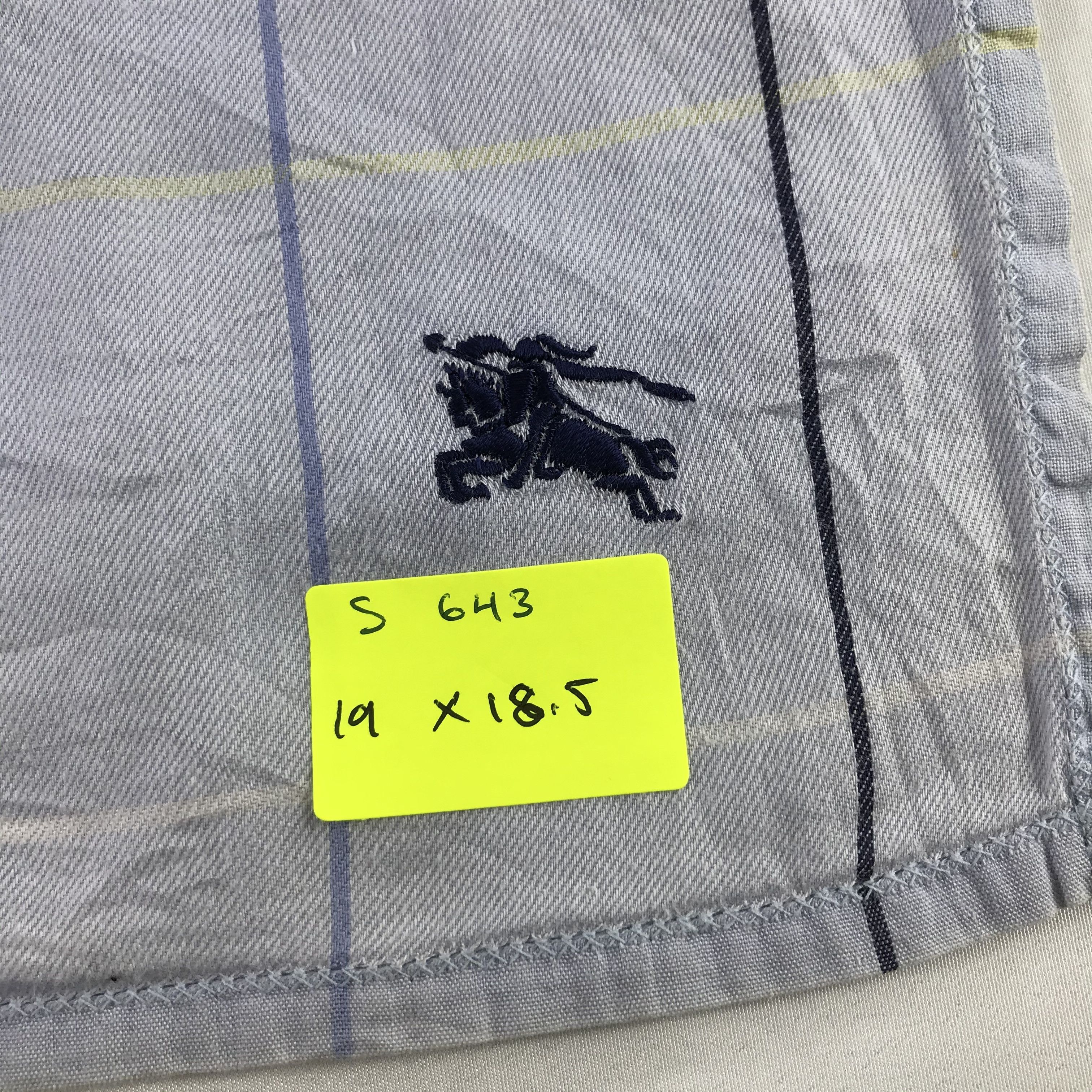 Burberry × Vintage Burberry Bandana / Handkerchief / Neckerchief - S643 Size ONE SIZE - 5 Thumbnail