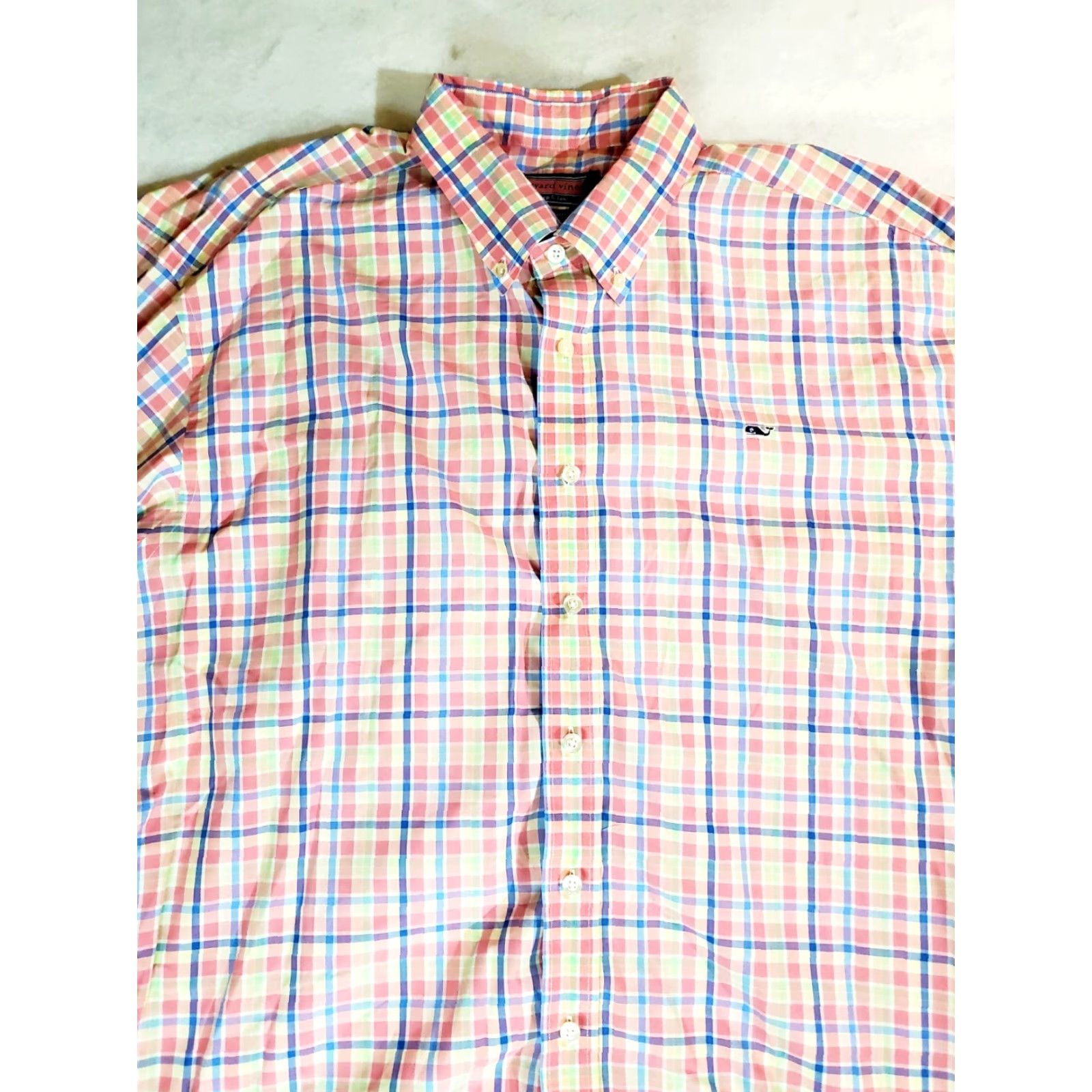 Vineyard Vines Vineyard Vines Signature Mens Multicolor Button Up Classic Fit Whale Shirt XL Size US XL / EU 56 / 4 - 2 Thumbnail
