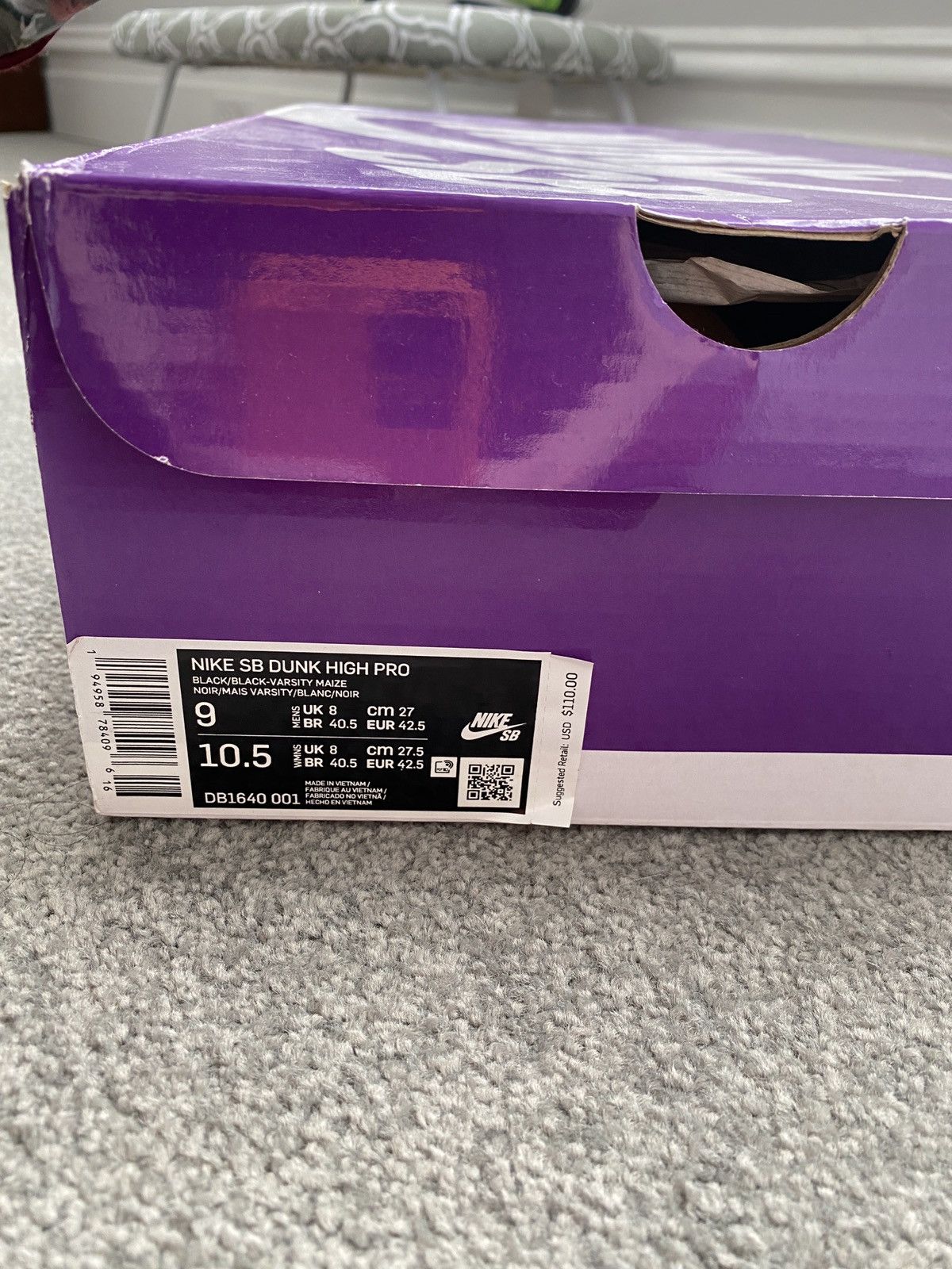 Nike Nike Dunk High Reverse Goldenrod size 9 DS never worn Size US 9 / EU 42 - 8 Thumbnail