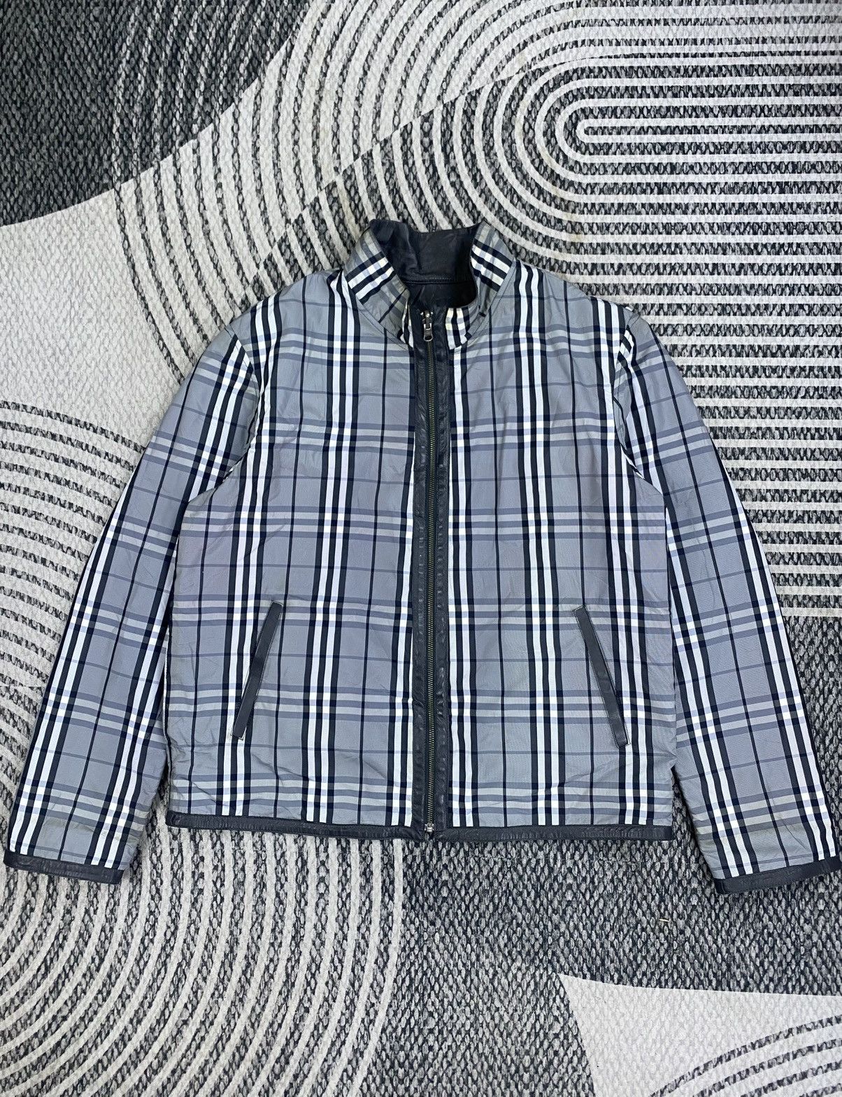 Japanese Brand Vtg Kircilar Grey Checked Reversible Zipper Leather Jacket Size US L / EU 52-54 / 3 - 2 Thumbnail