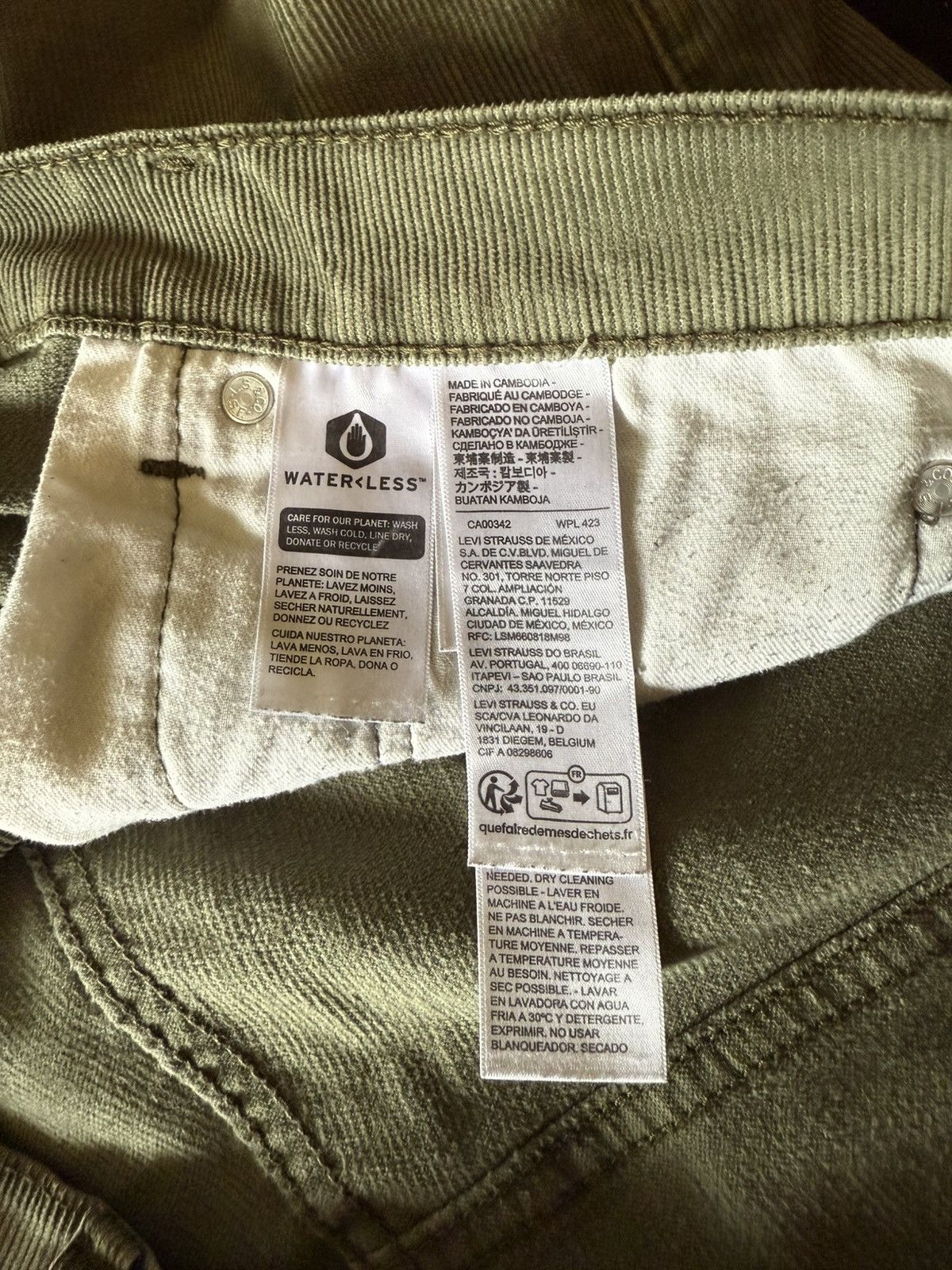 Levi's 505 corduroy jeans Size US 38 / EU 54 - 4 Thumbnail
