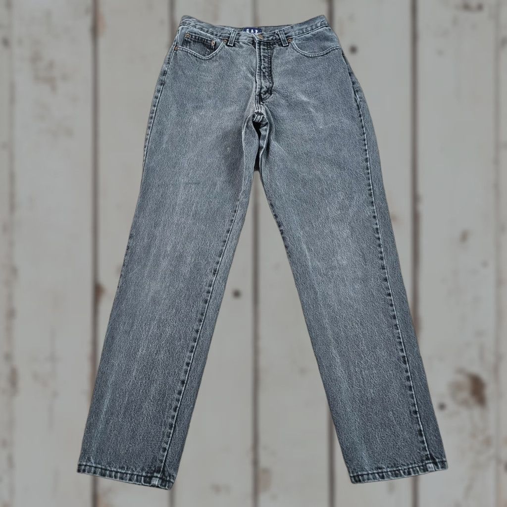 Gap VINTAGE Gap Jeans Women 12 Long Black High Rise Mom Denim USA Made 28x31 Size 28" / US 6 / IT 42 - 1 Thumbnail