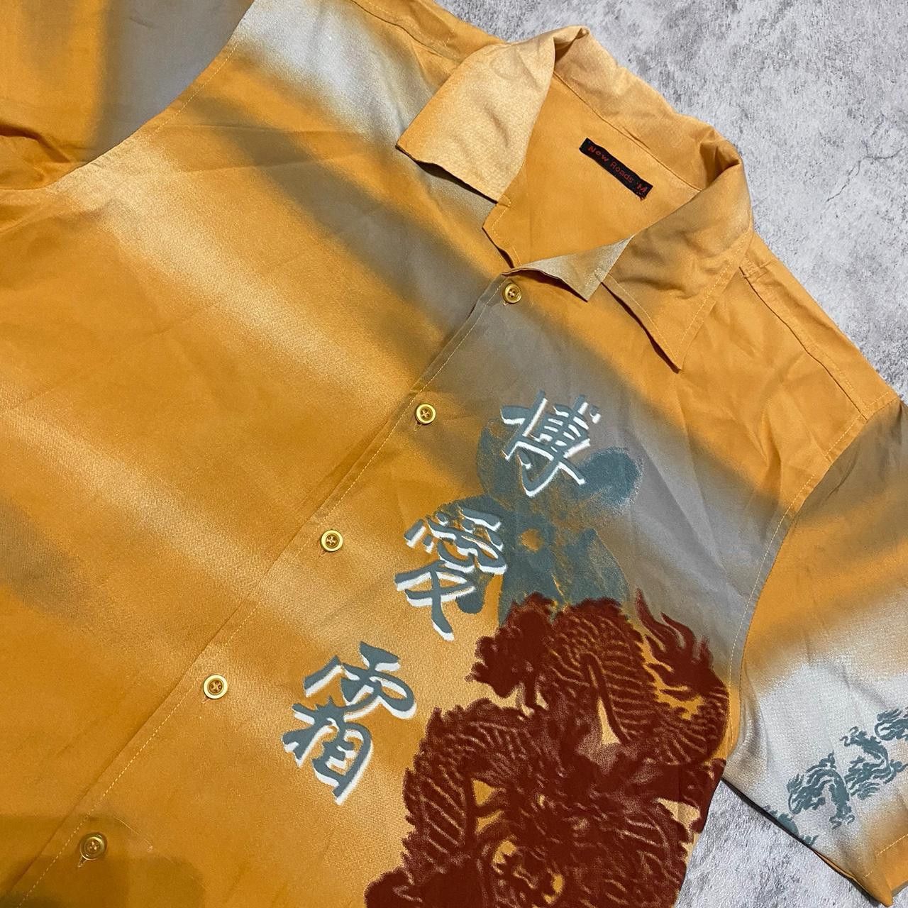 Other Orange Grey Dragon Japan Vintage y2k Boxy rap hip hop Boxy Size US L / EU 52-54 / 3 - 3 Thumbnail