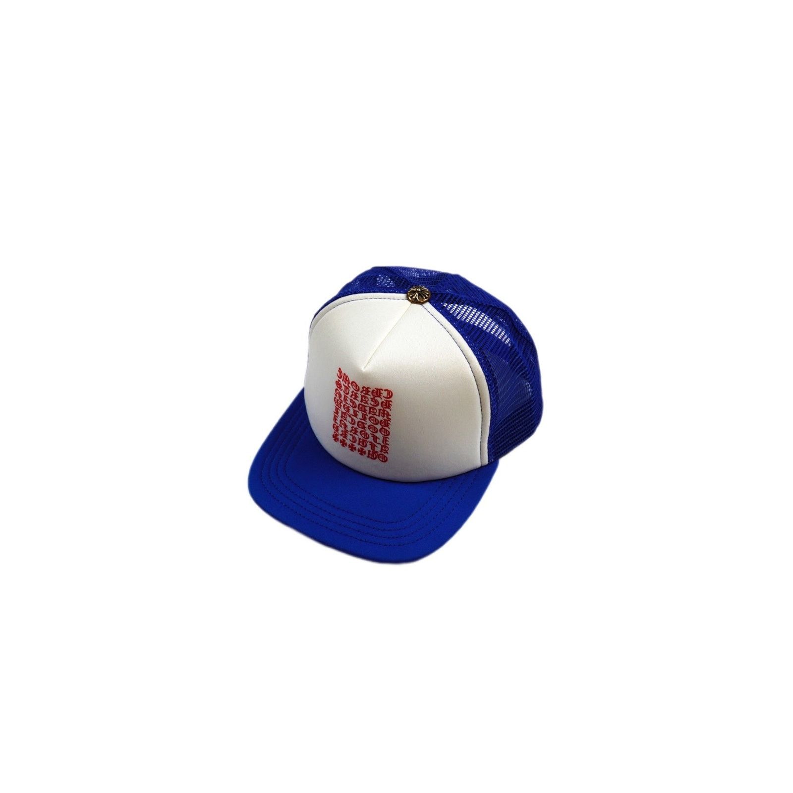 Chrome Hearts Blue Eyechart Trucker Hat Size ONE SIZE - 1 Thumbnail