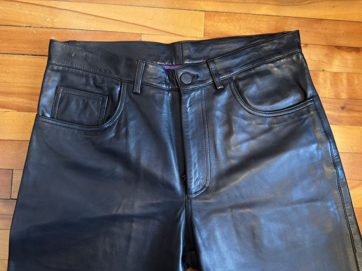Ralph Lauren Purple Label Ralph Lauren Purple Label Leather Pants Jeans Size 32 Size US 32 / EU 48 - 2 Thumbnail