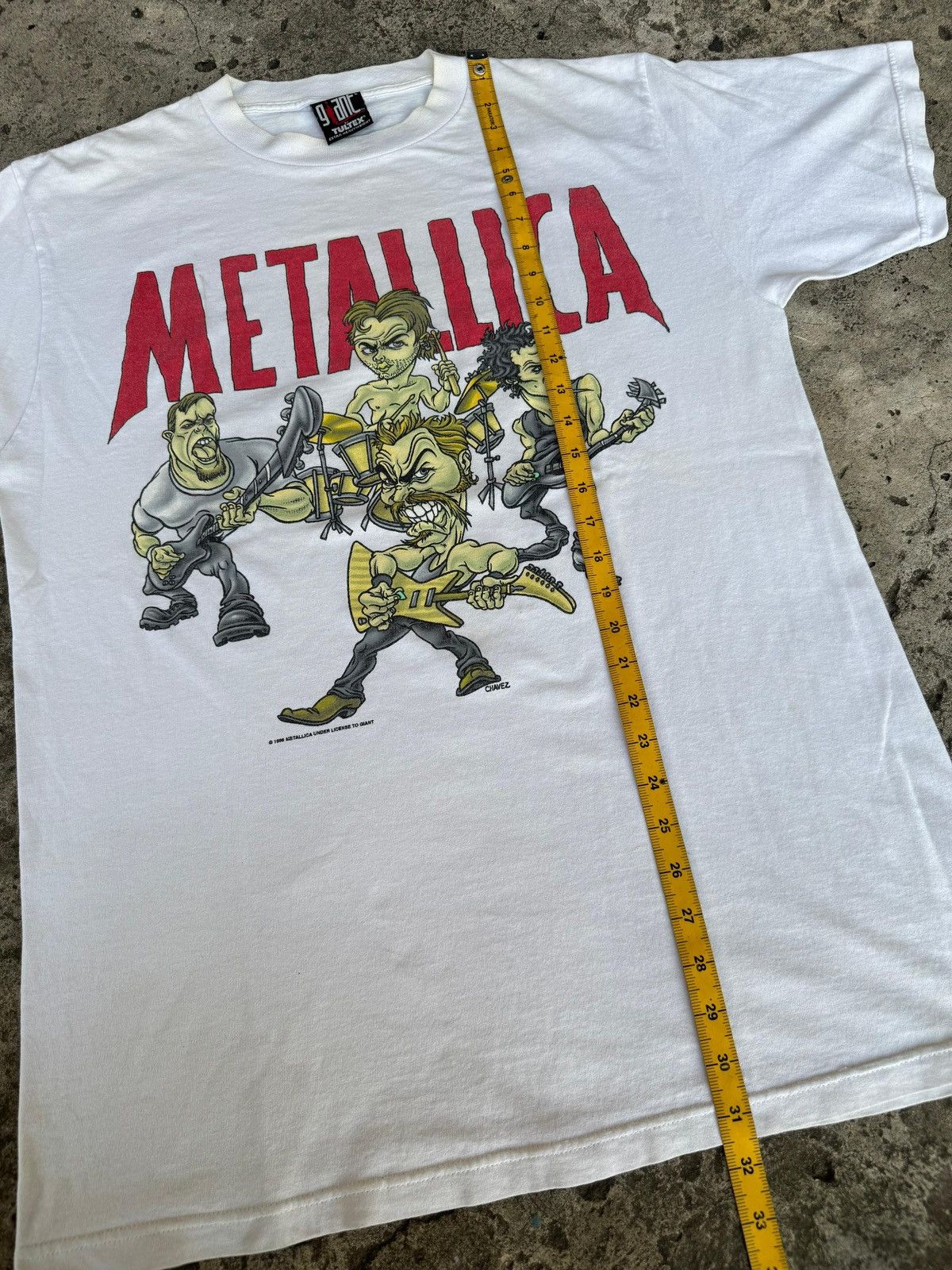 Band Tees Rare Vintage 90's Metallica Cartoon Big Print Tshirt Size US L / EU 52-54 / 3 - 9 Thumbnail