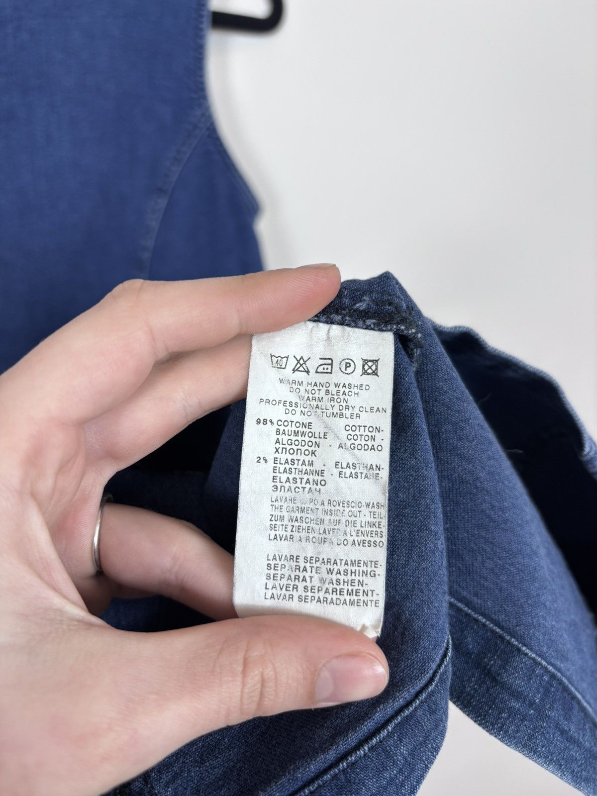 Trussardi Trussardi Jeans Women’s Italian Luxury Blue Denim Dress Size L / US 10 / IT 46 - 8 Thumbnail