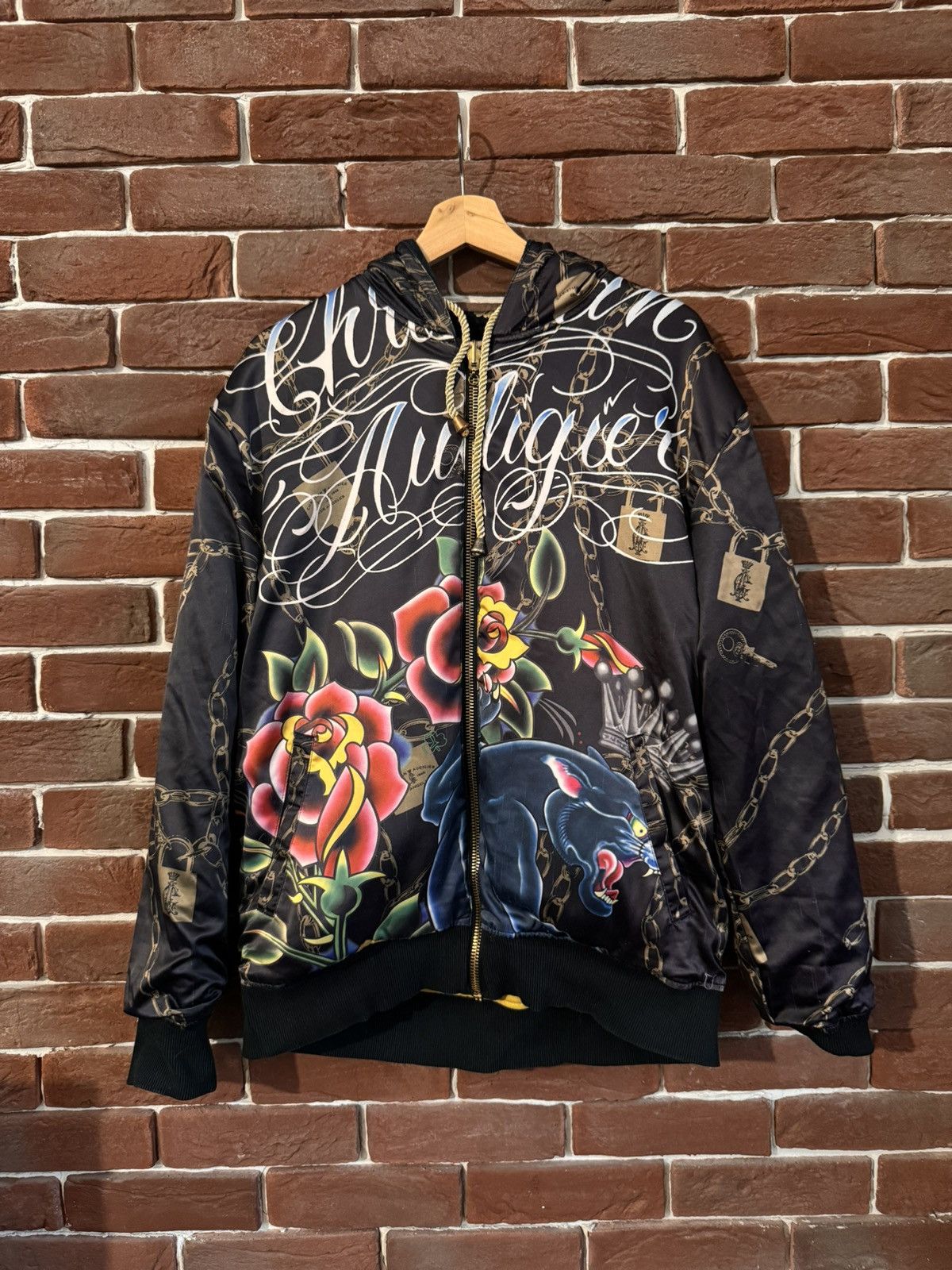 Christian Audigier Rare Vintage Christian Audigier Reversible Aerosmith Hoodie Size US M / EU 48-50 / 2 - 3 Thumbnail