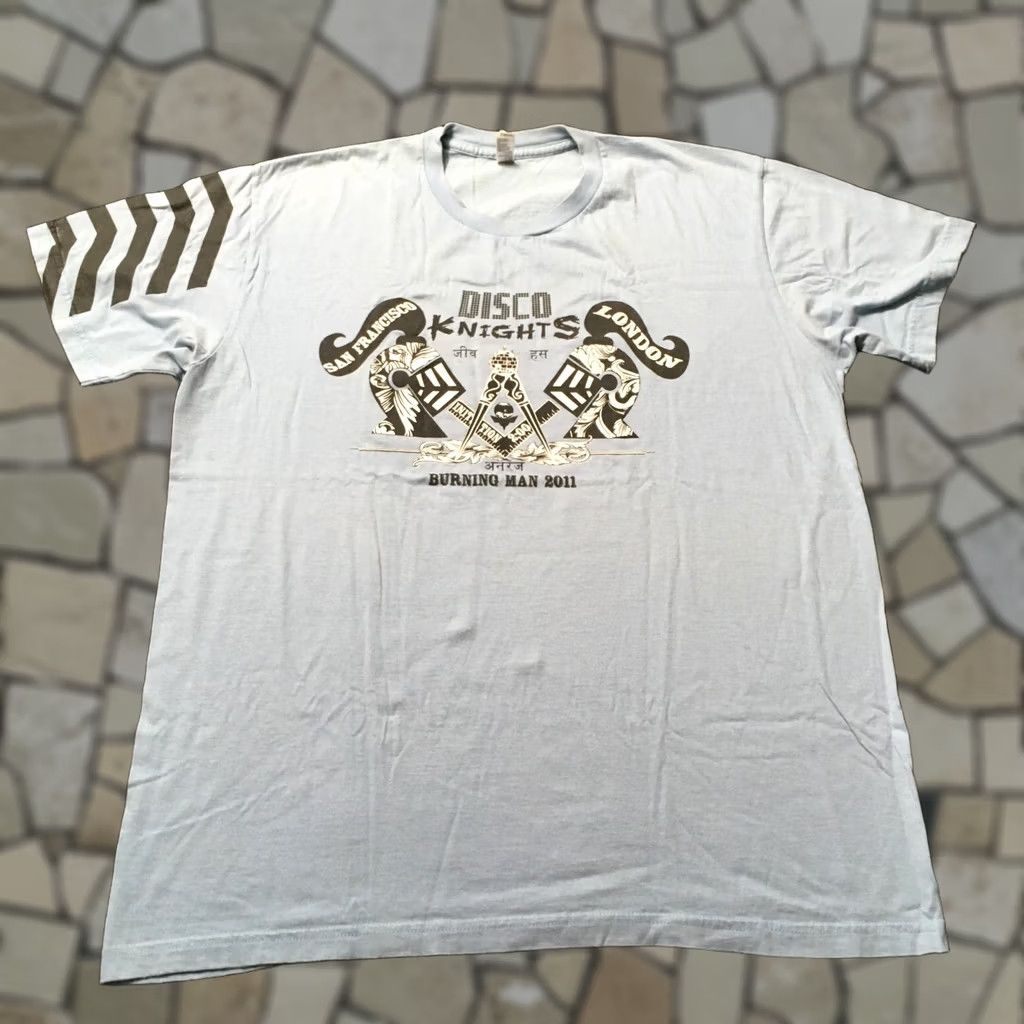 Vintage The Burning Man Tour T-Shirt Mens XL blue graphic SF san francisco london Size US XL / EU 56 / 4 - 1 Thumbnail