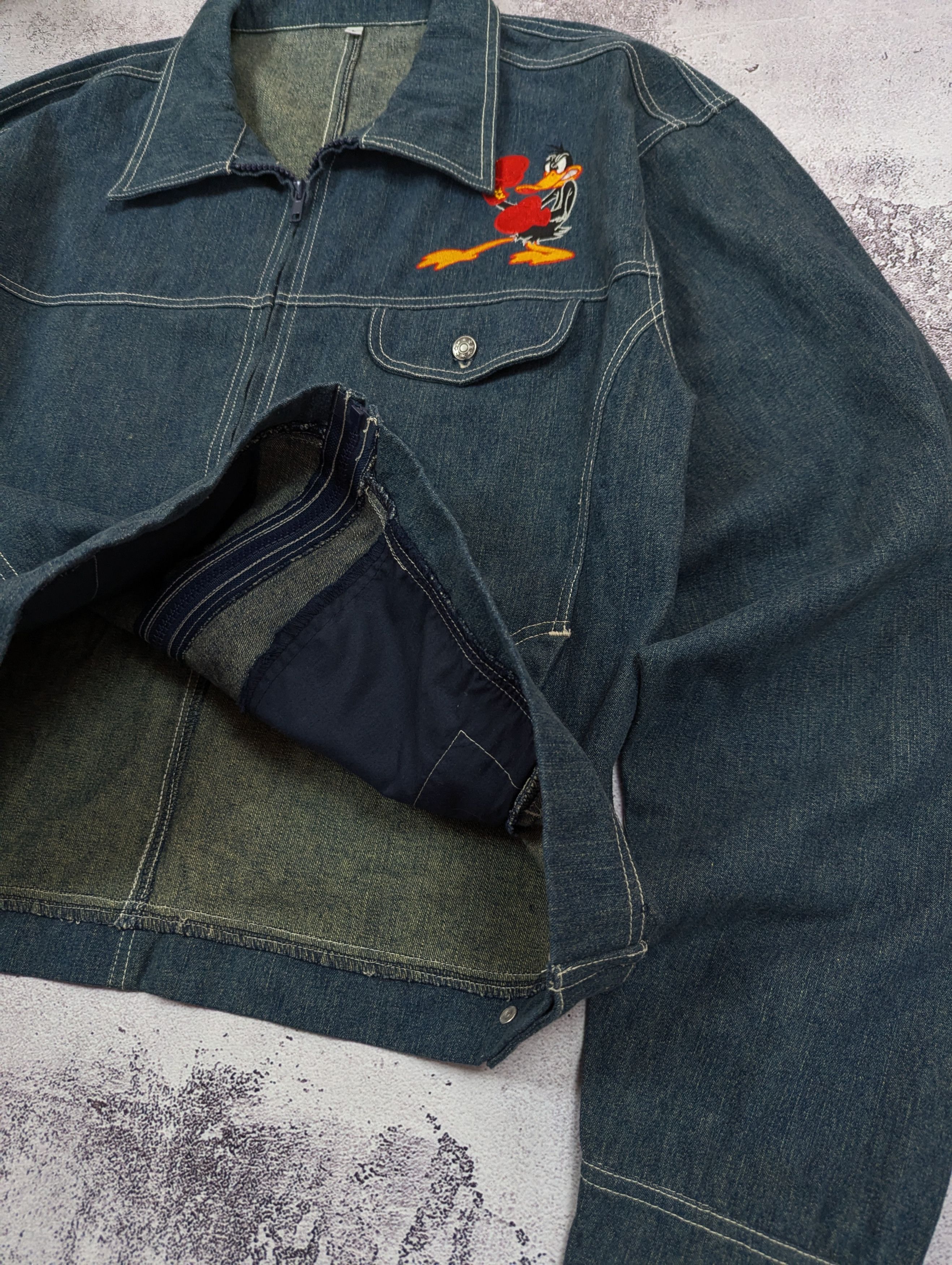 Vintage Vintage Clubs Fighters Boxing Denim Jacket Size L Size US L / EU 52-54 / 3 - 20 Thumbnail