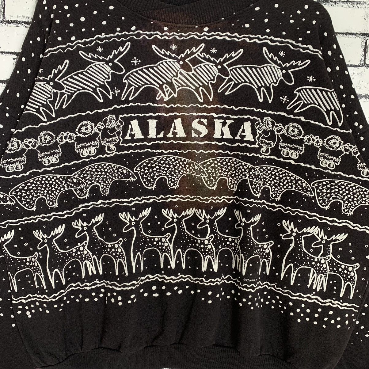 Vintage Vintage Design For The Alaska Lifestyle Sweatshirt Size XL / US 12-14 / IT 48-50 - 3 Thumbnail
