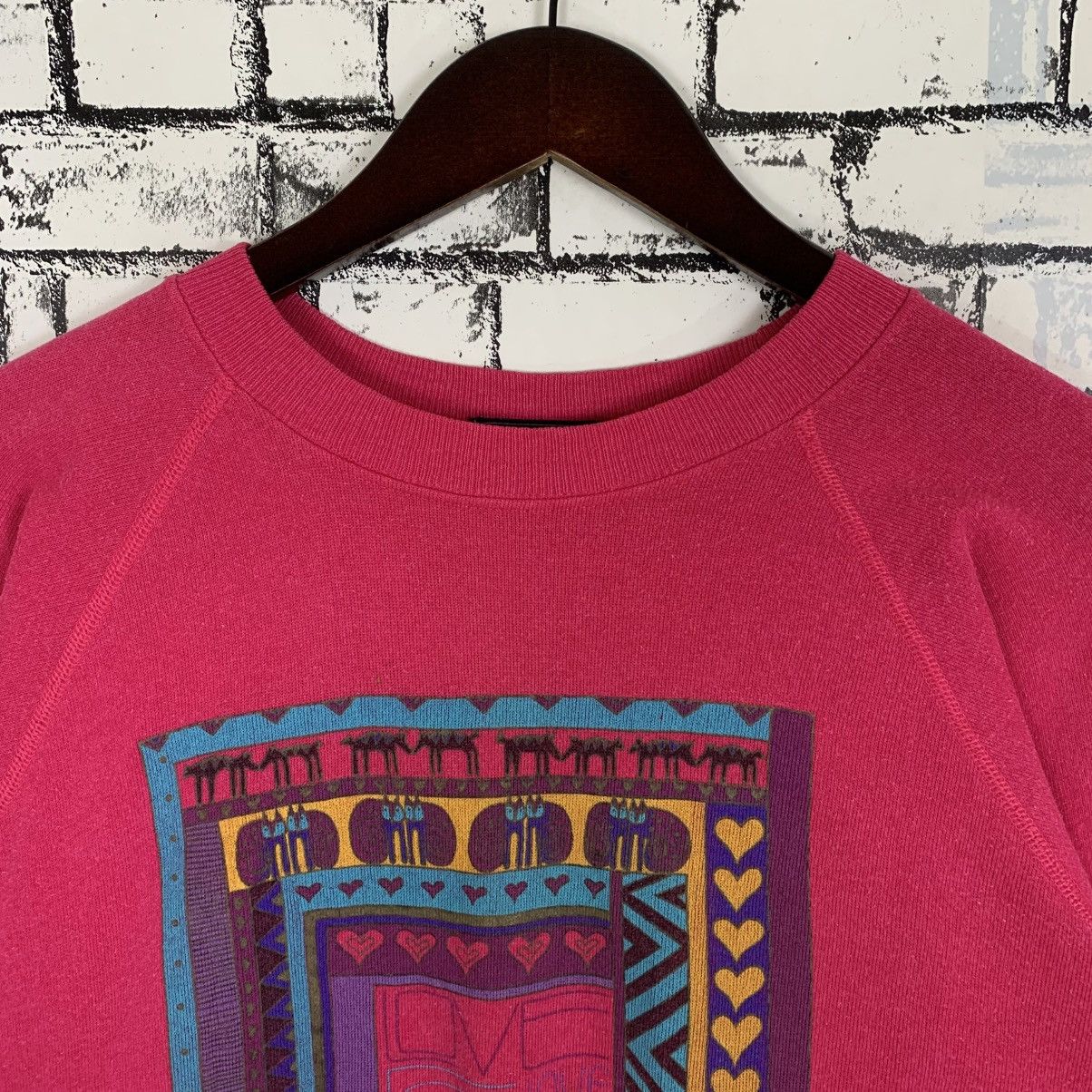 Vintage Vintage 80s Laurel Burch Love Art Graphics Sweatshirt Size XL / US 12-14 / IT 48-50 - 2 Thumbnail