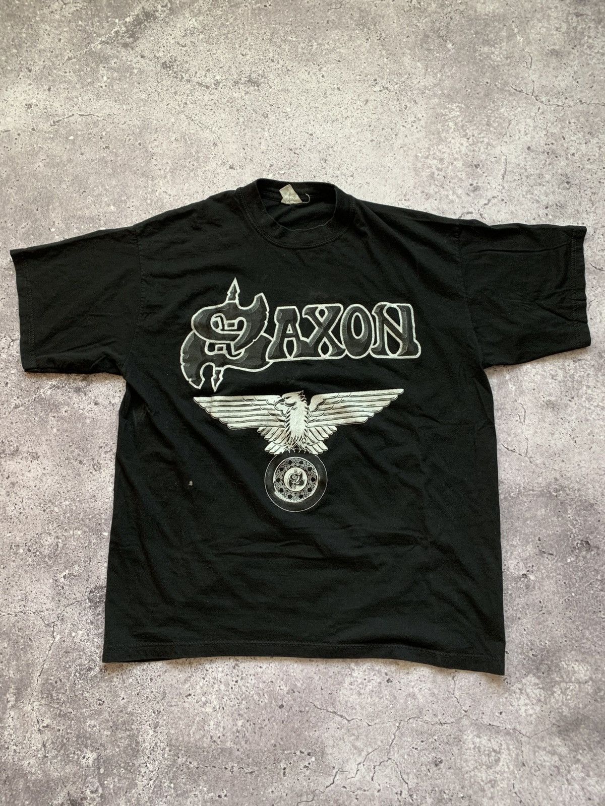 Band Tees 🔥VINTAGE SAXON 2003 TOUR HEAVY METAL TOUR TSHIRT TEE Size US L / EU 52-54 / 3 - 1 Thumbnail