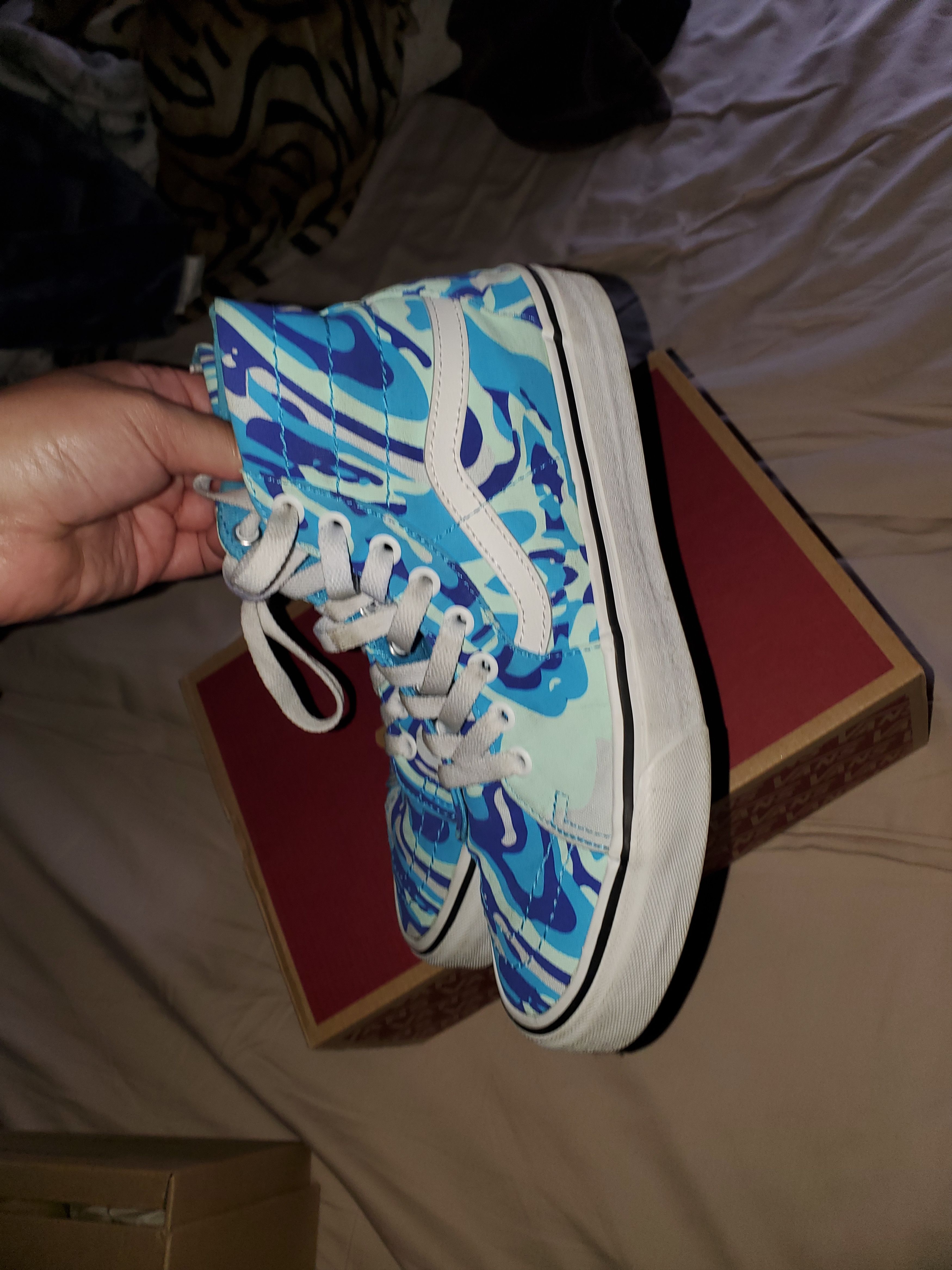Van Vans Hi Top Sk8 Sneakers in Blue Vibrations (M6.5/W8) Size US 6.5 / EU 39-40 - 5 Thumbnail