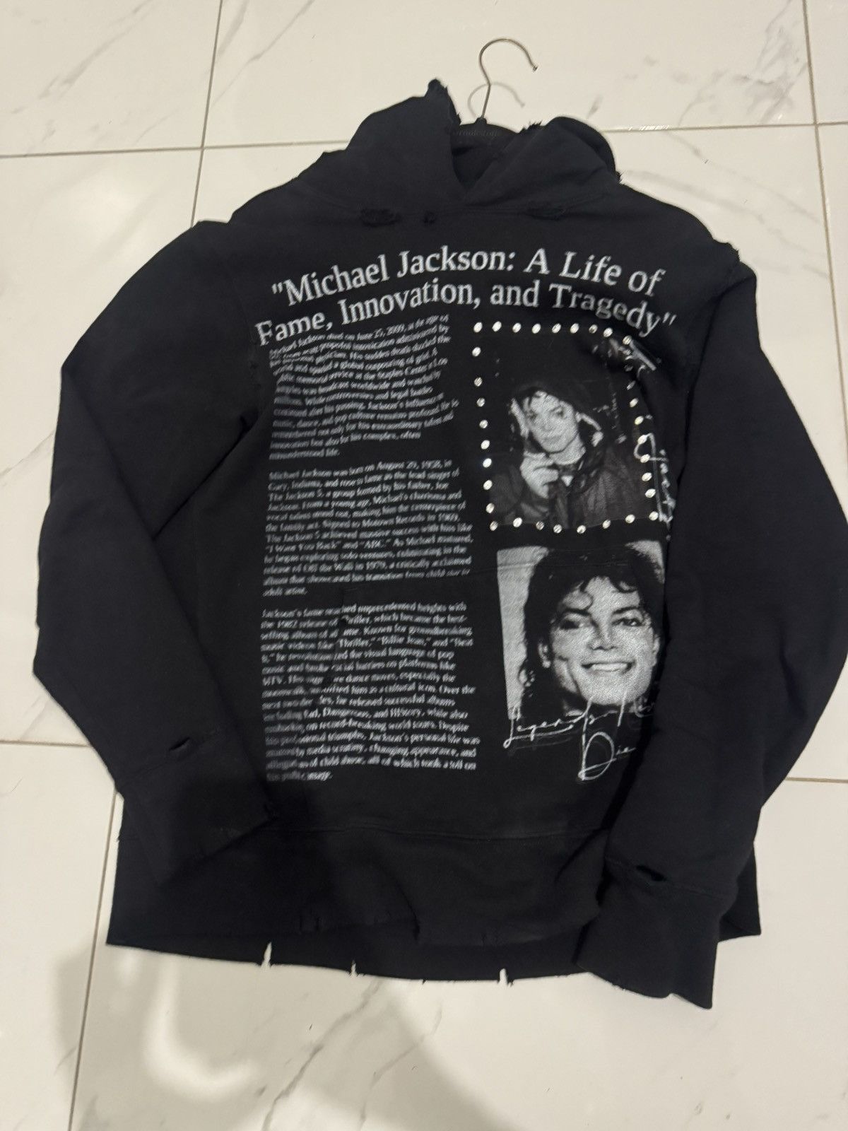 Other Amis Et Fleurs Michael Jackson Hoodie Black Size US M / EU 48-50 / 2 - 2 Thumbnail