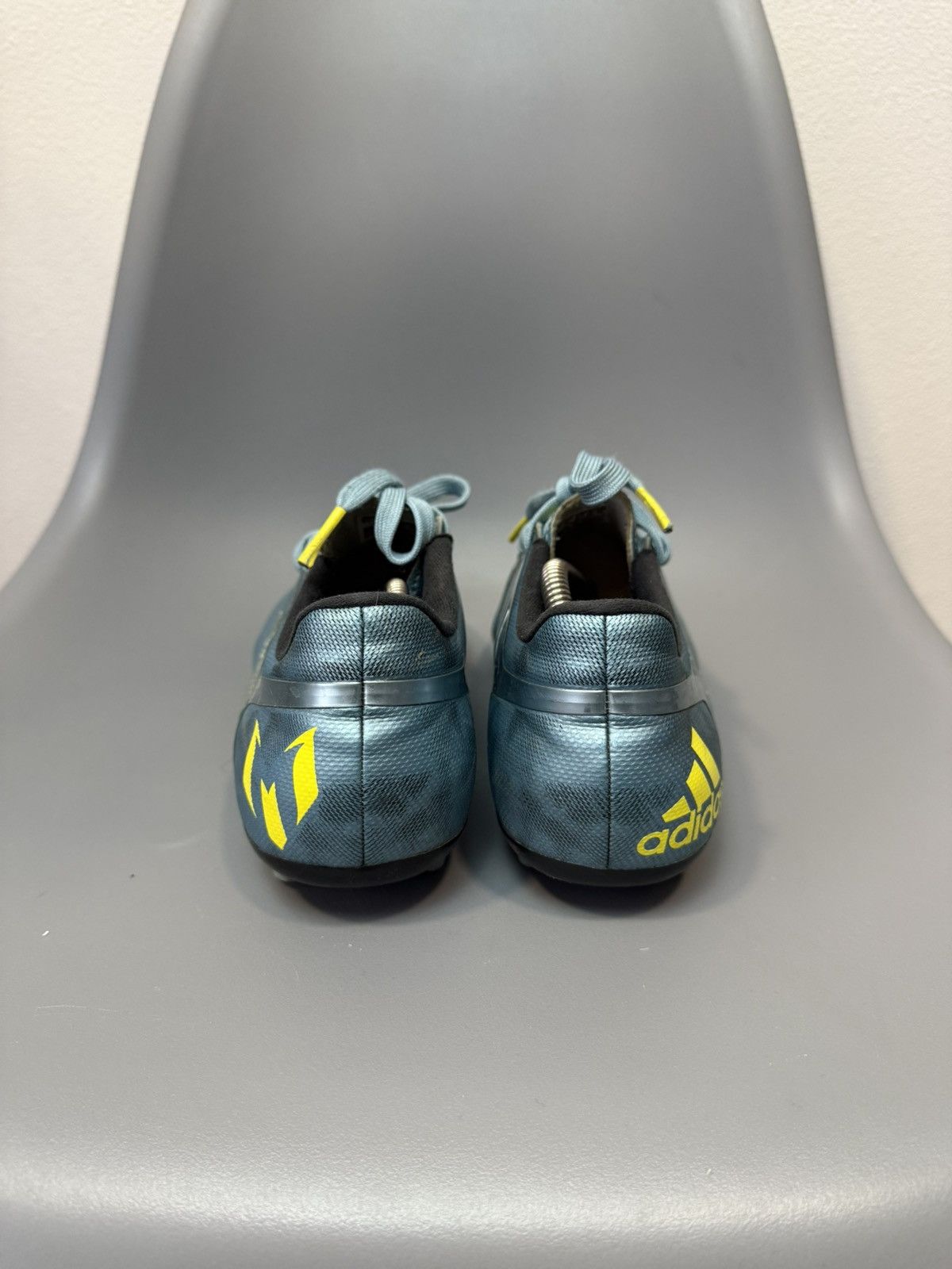 Adidas Mens Vintage Adidas Messi Boots FG Cleats Ice Metallic Blue Size US 9 / EU 42 - 4 Thumbnail
