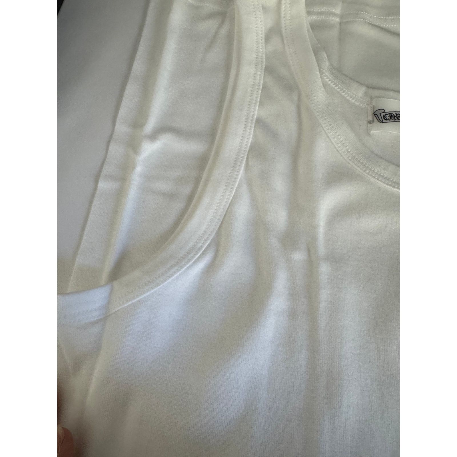 Chrome Hearts Unworn Chrome Hearts Gunze White Muscle Tee Size M Size US M / EU 48-50 / 2 - 6 Thumbnail