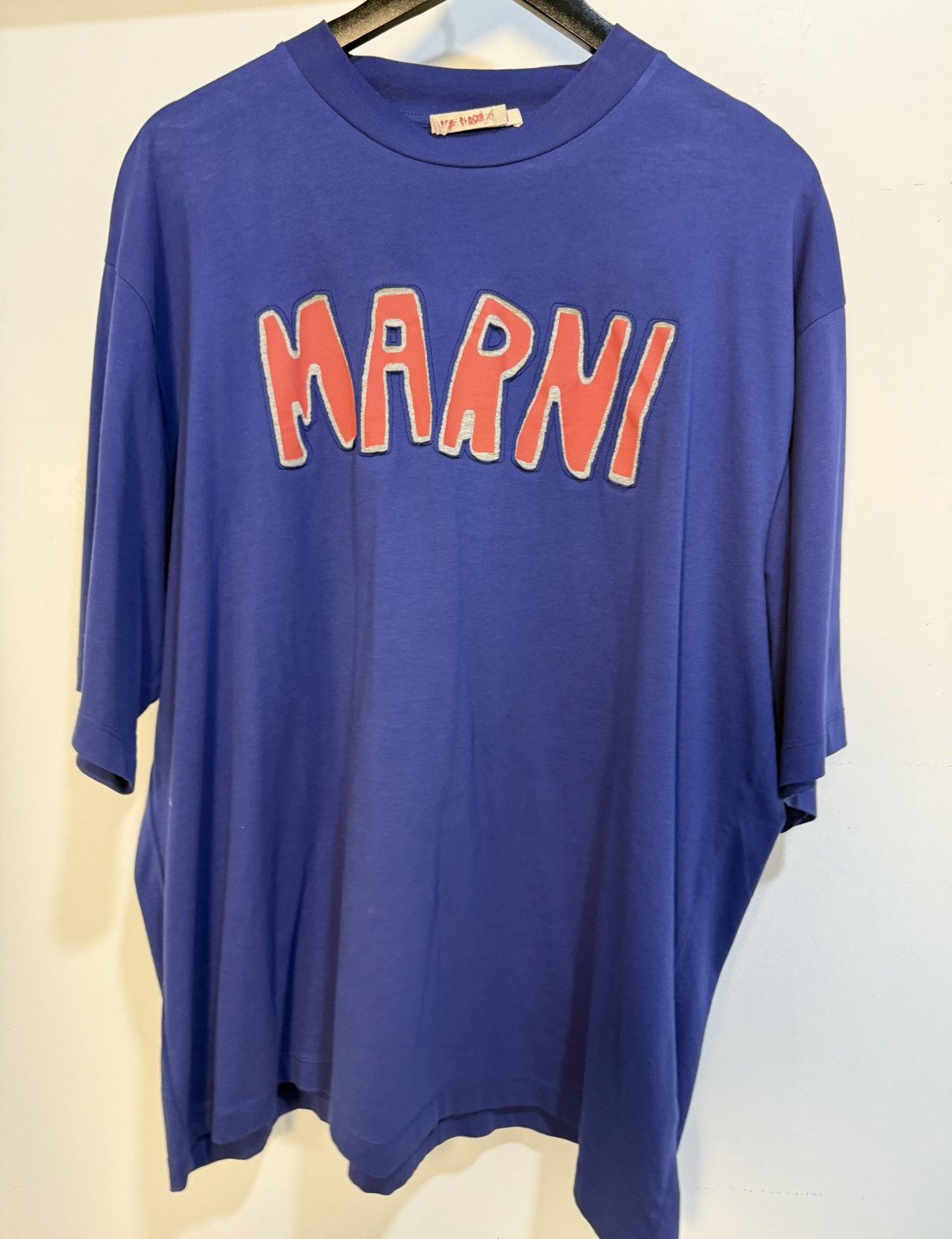 Marni Marni Logo Cutout T-Shirt ocean blue Size US XXL / EU 58 / 5 - 2 Thumbnail