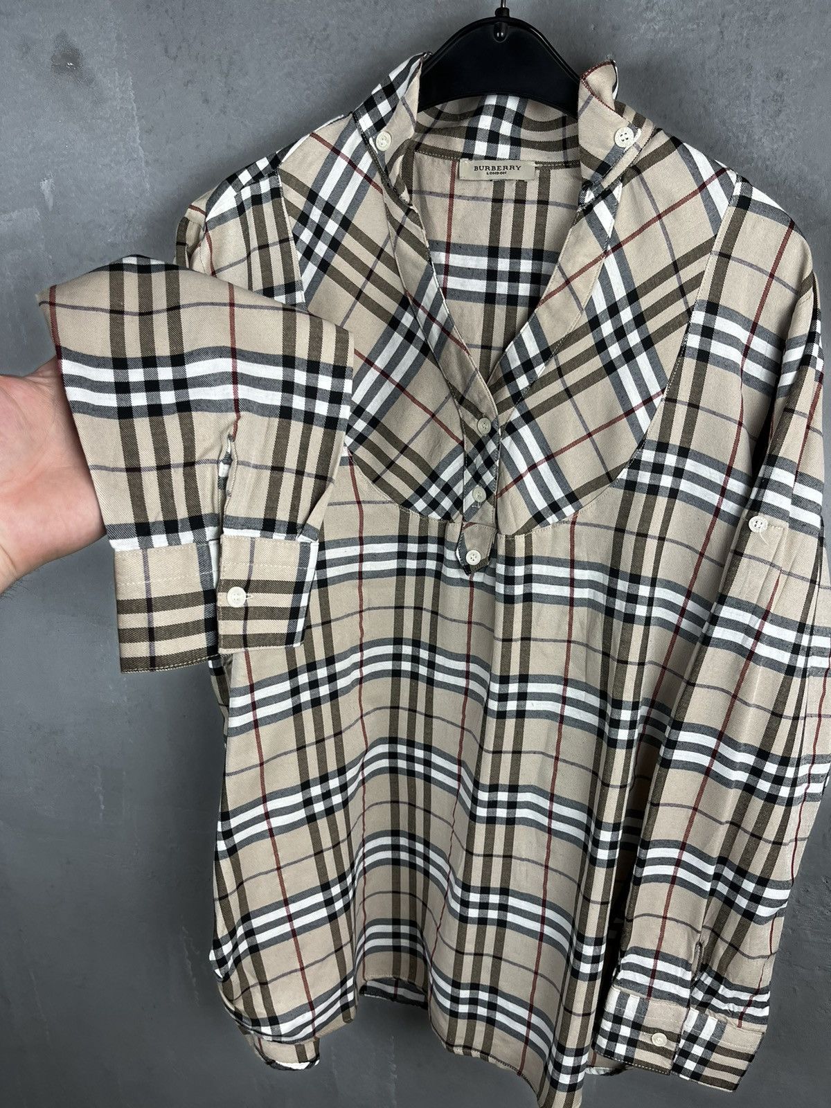 Burberry × Vintage Burberry vintage shirt Size US S / EU 44-46 / 1 - 5 Thumbnail