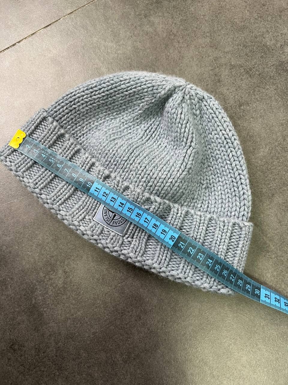 Stone Island Pastel Light-Blue Wool Beanie Hat Size ONE SIZE - 12 Thumbnail