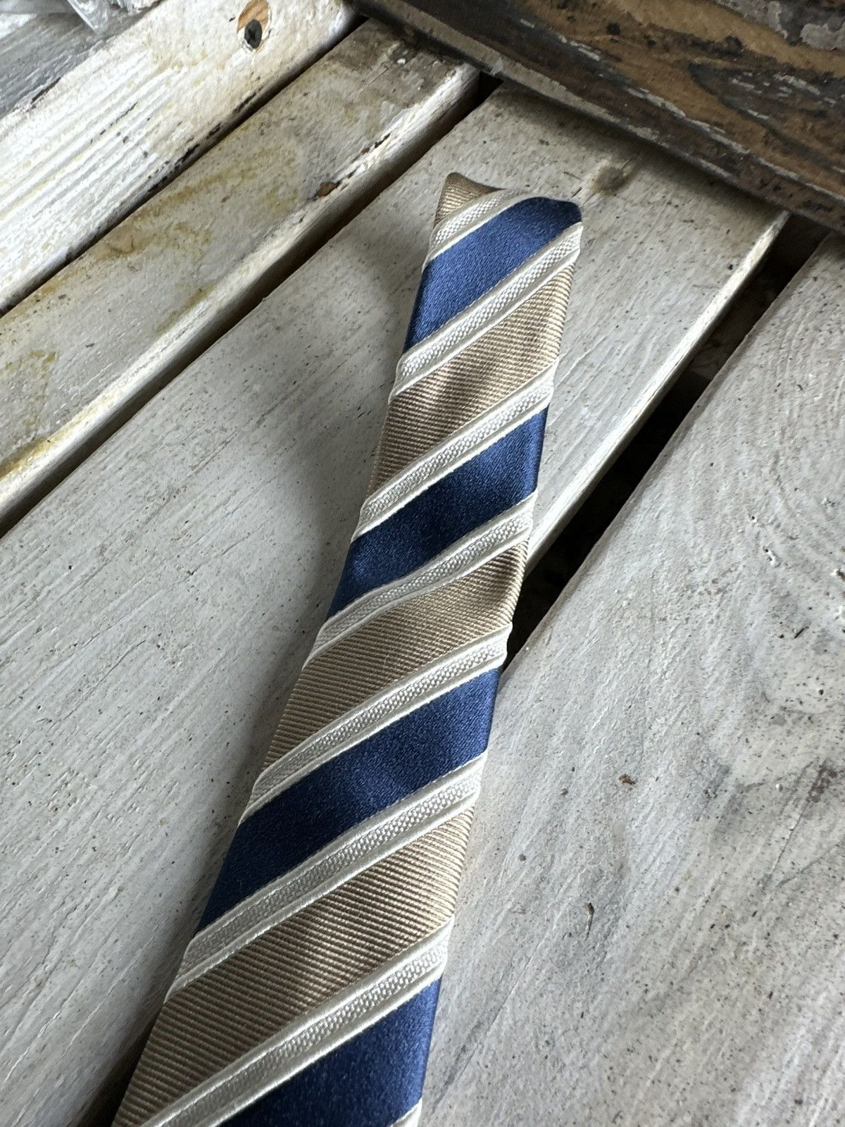 Brioni × Vintage 🚨 BRIONI VINTAGE TIE RARE LUXURY OLD MONEY LOGO Size ONE SIZE - 2 Thumbnail