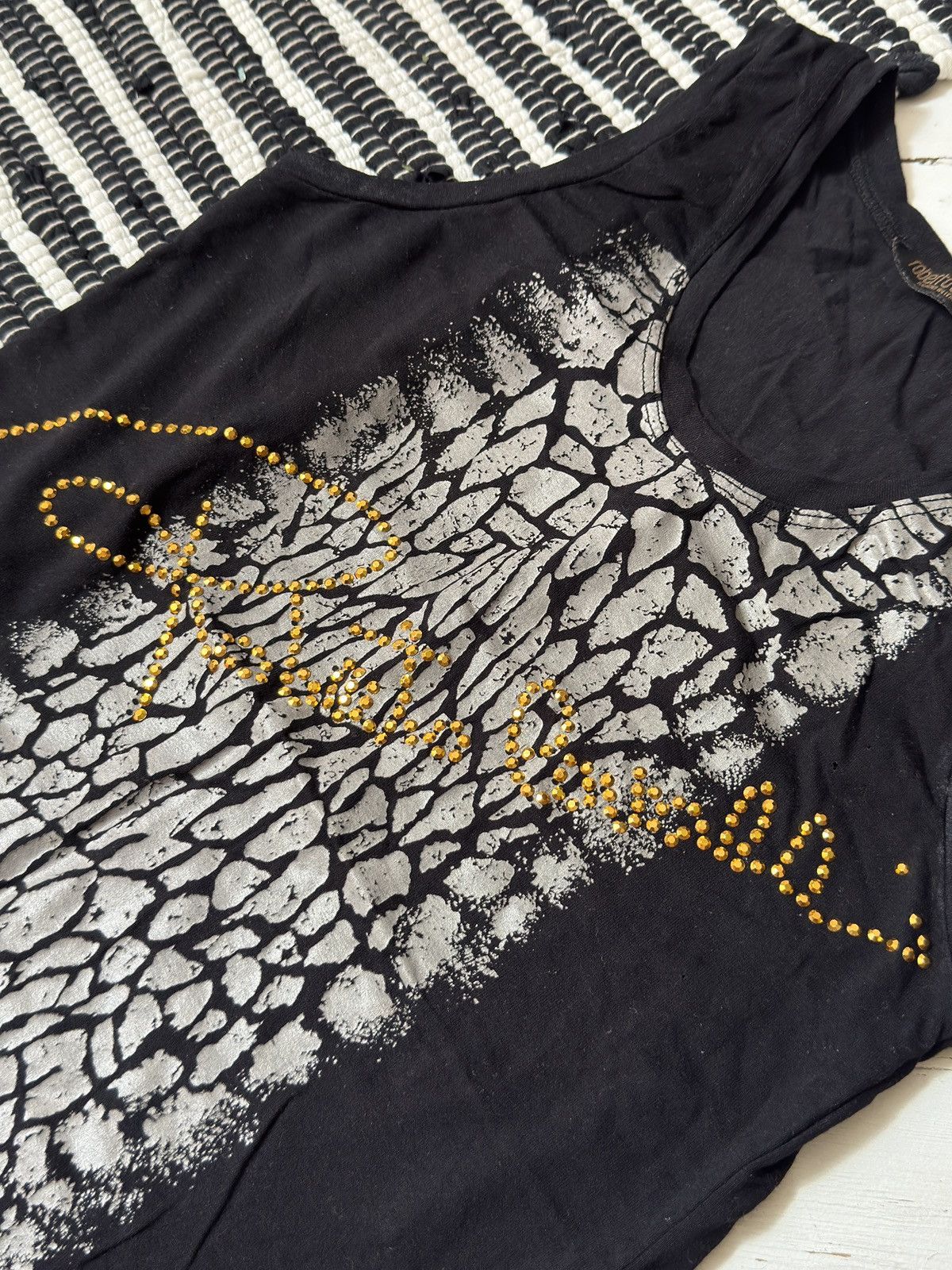 Roberto Cavalli VINTAGE ROBERTO CAVALLI 2000s SNAKE PRINT TANK TOP Size S / US 4 / IT 40 - 7 Thumbnail