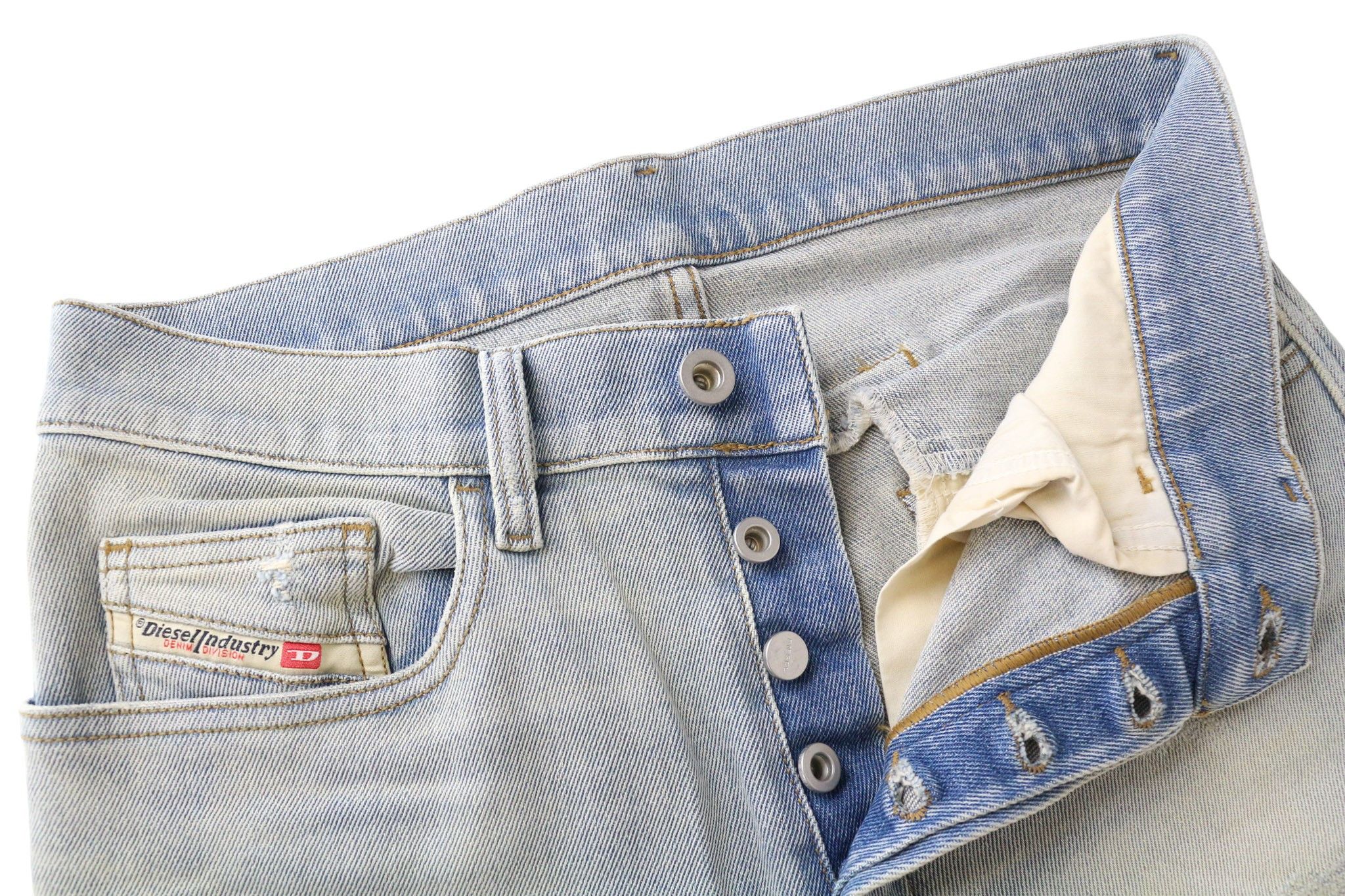 Diesel D-EETAR 081AK W28/L32 Blue Stretch Taper Distress 86904 Size US 28 / EU 44 - 3 Thumbnail