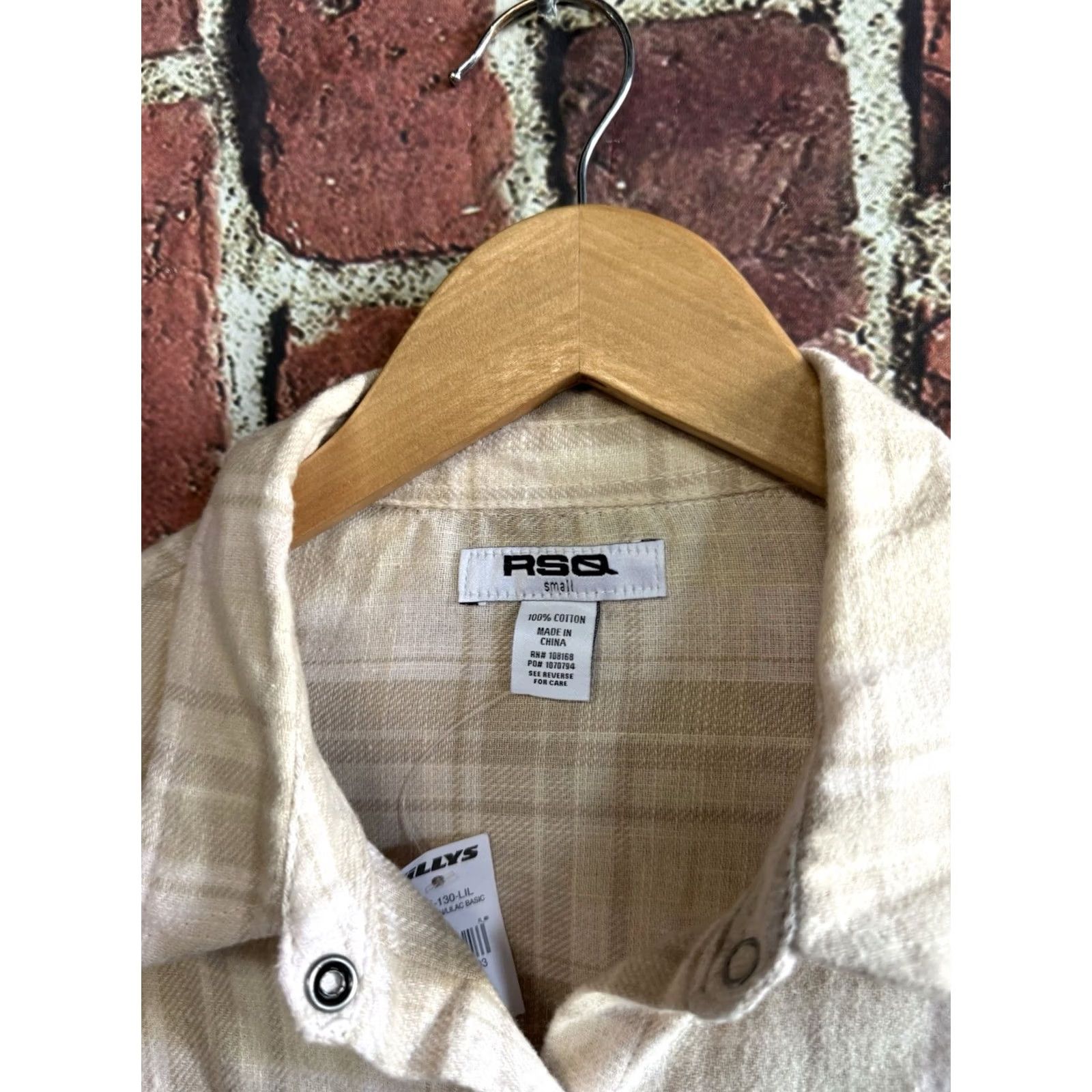 Rsq RSQ Womens Brown Plaid Long Sleeve Button Up Shirt Size Medium NWT Size M / US 6-8 / IT 42-44 - 3 Thumbnail