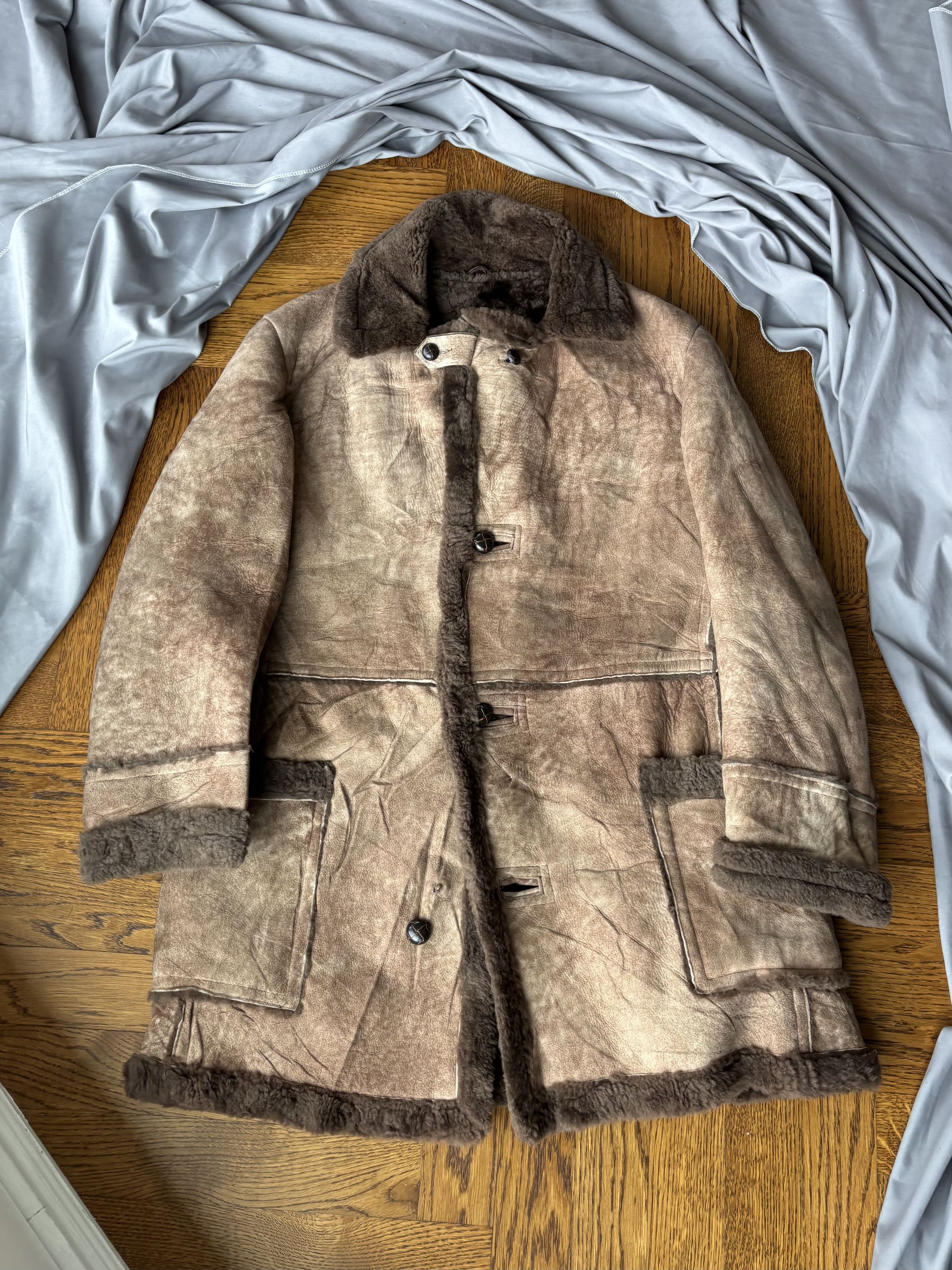 Vintage 1970s Sheepskin Coat Vintage Shearling Jacket Macmor Long Size US S / EU 44-46 / 1 - 7 Thumbnail