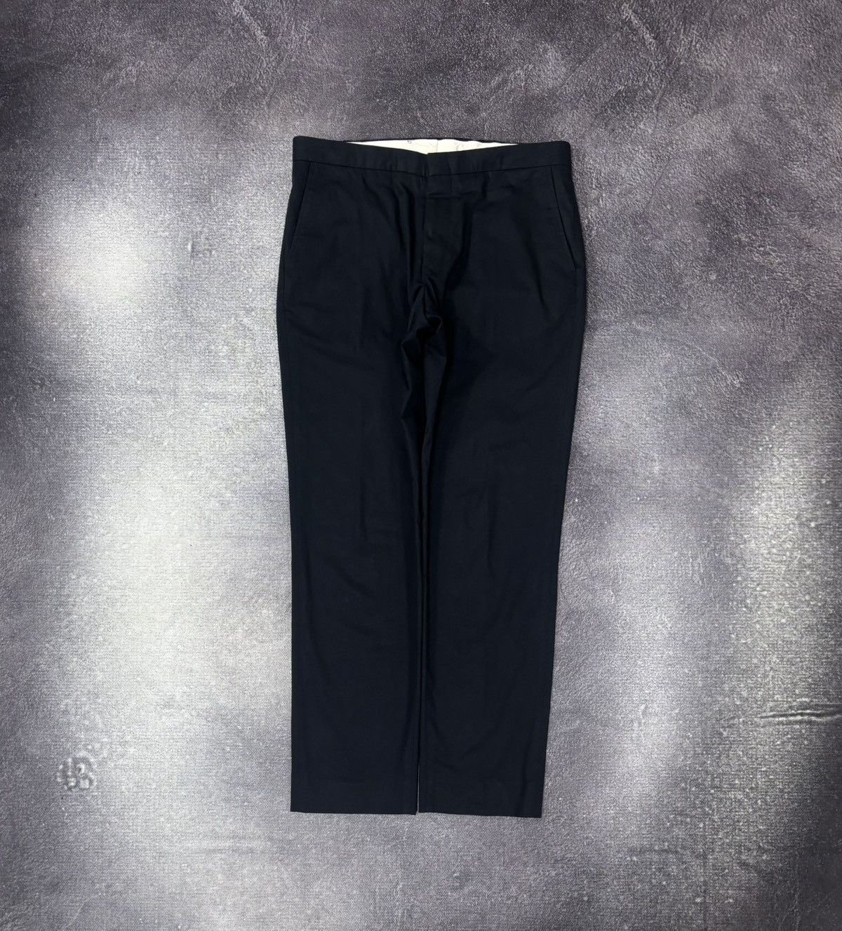 Sandro Sandro Paris Men’s Navy Blue Straight Fit Cotton Blend Pants Size US 32 / EU 48 - 1 Thumbnail