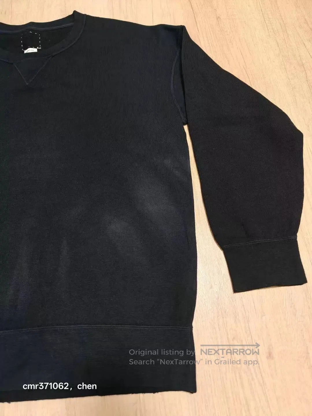 Visvim Black Long Sleeve Crew Neck Sweatshirt. Size US M / EU 48-50 / 2 - 4 Thumbnail