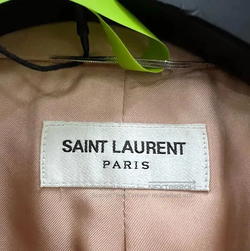 Yves Saint Laurent YSL Women's Pink Cotton Blazer for Spring & Autumn . Size XXS / US 00 / IT 34 - 4 Thumbnail