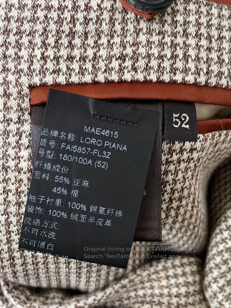 Loro Piana Loro Piana Herringbone Coat Size 52R - 4 Thumbnail
