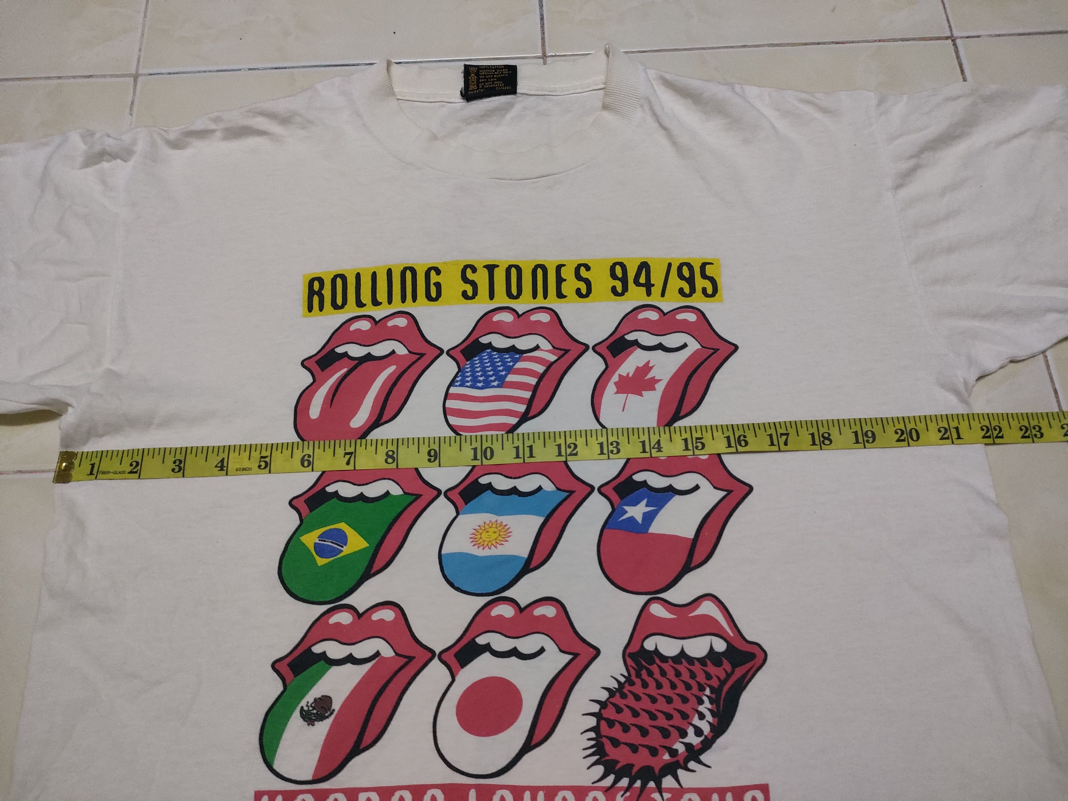 Brockum × Vintage Vintage 90 Rolling Stones World Tour Voodoo Lounge Band Tee Size US L / EU 52-54 / 3 - 5 Thumbnail