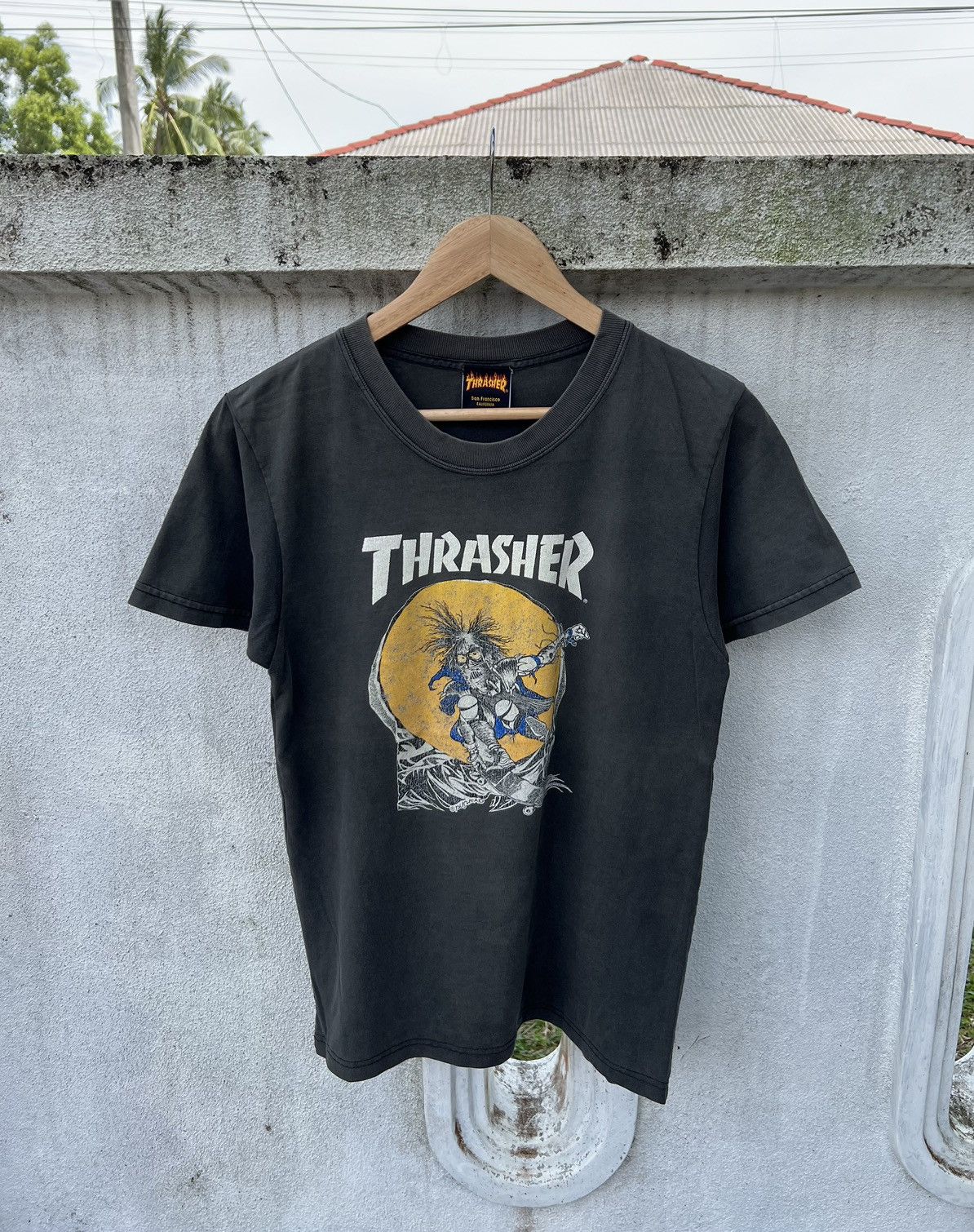 Thrasher × Vintage Rare Vintage Thrasher Pushead Size US L / EU 52-54 / 3 - 1 Thumbnail