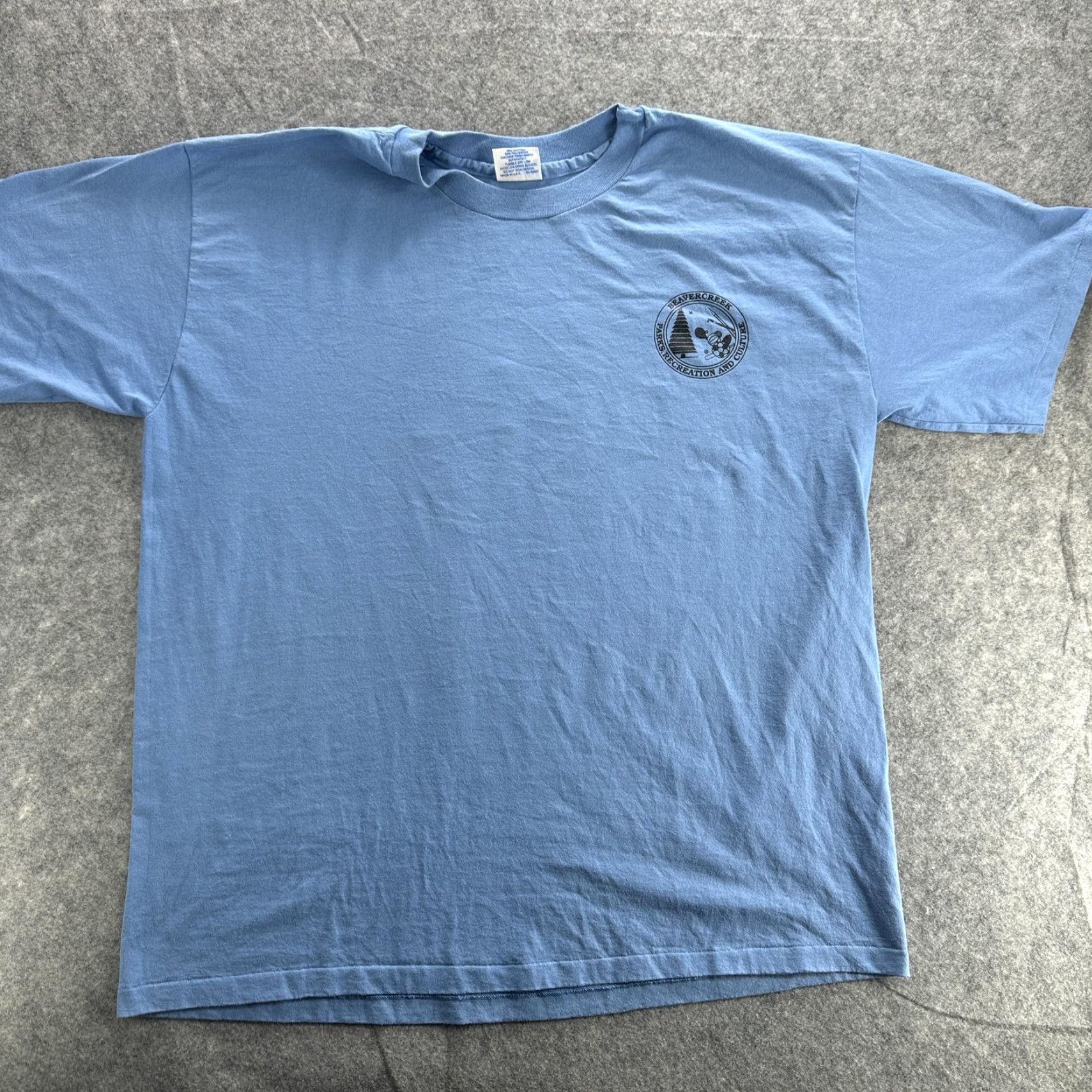 Vintage VINTAGE Beavercreek Parks Shirt Mens 2XL Eagle USA Recreation 90s Tee Blue Crew Neck Short Sleeve Graphic Print Sports Shirt Mens 2XL United States Size US XXL / EU 58 / 5 - 2 Thumbnail