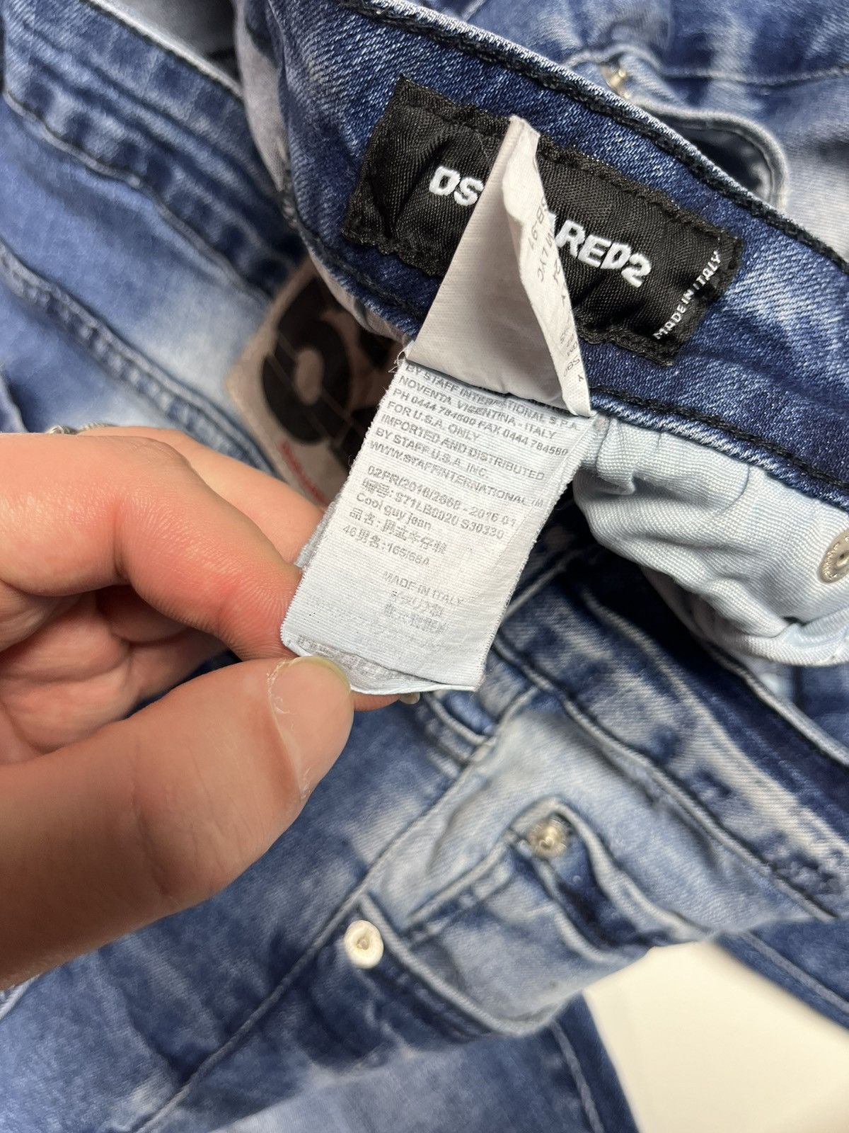 Dsquared2 Vintage Dsquared2 508 Cool Slim Lyc Distressed Denim Pants Size US 34 / EU 50 - 10 Thumbnail