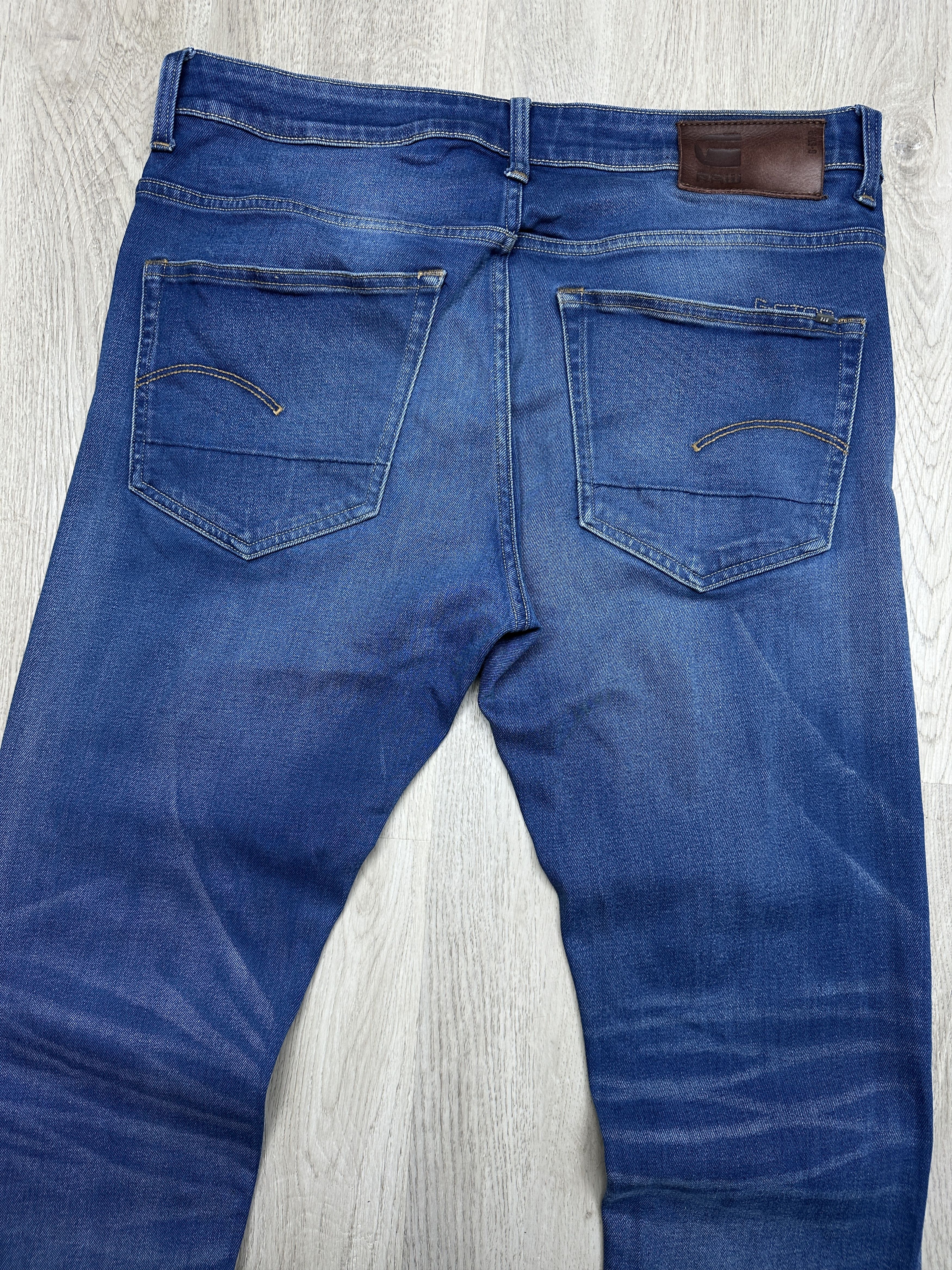 G-Star G Star Raw 3301 Slim Mens Denim Pants Jeans Size US 34 / EU 50 - 7 Thumbnail