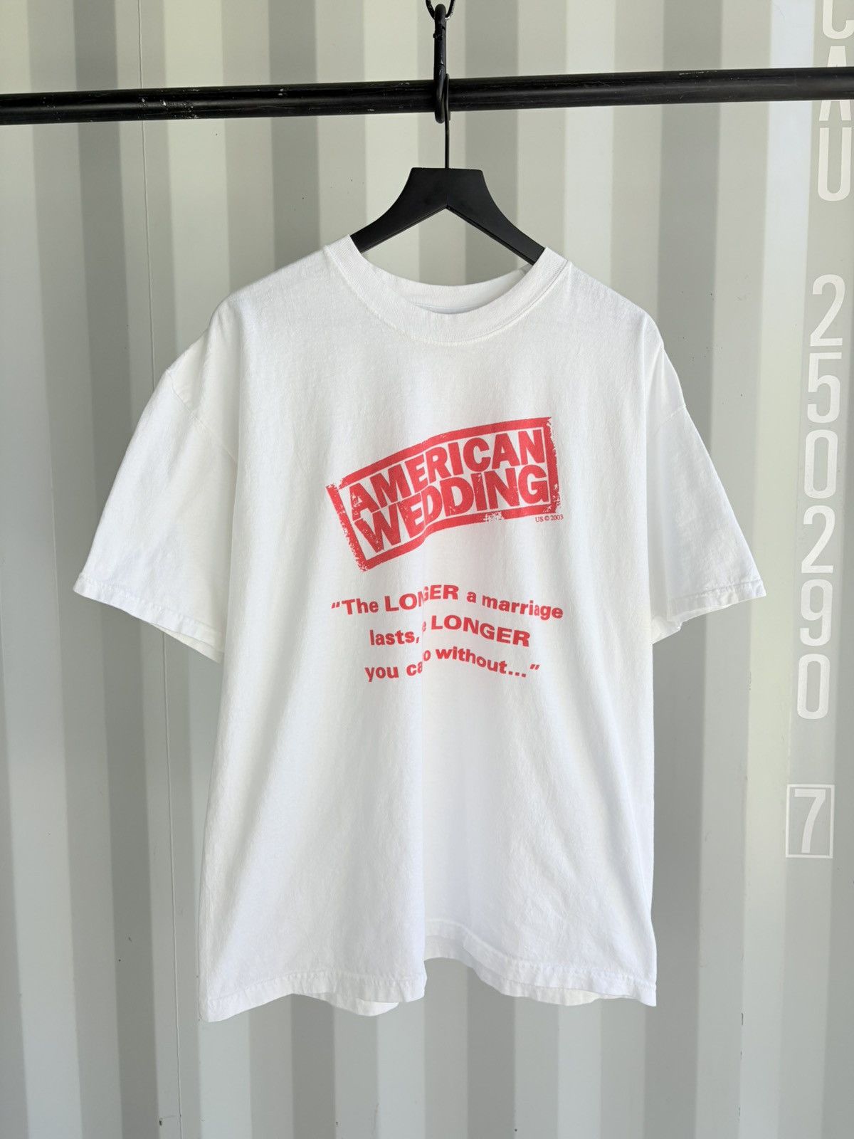 Vintage American Wedding Thrashed Distressed Faded Shirt Band ERD Size US XL / EU 56 / 4 - 2 Thumbnail