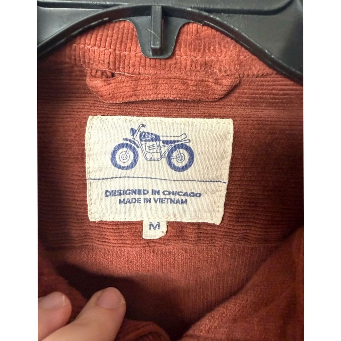 Rusty Mugsy AUBURNS Corduroy Button-Down Shirt Medium Rust Men's Size US M / EU 48-50 / 2 - 3 Thumbnail