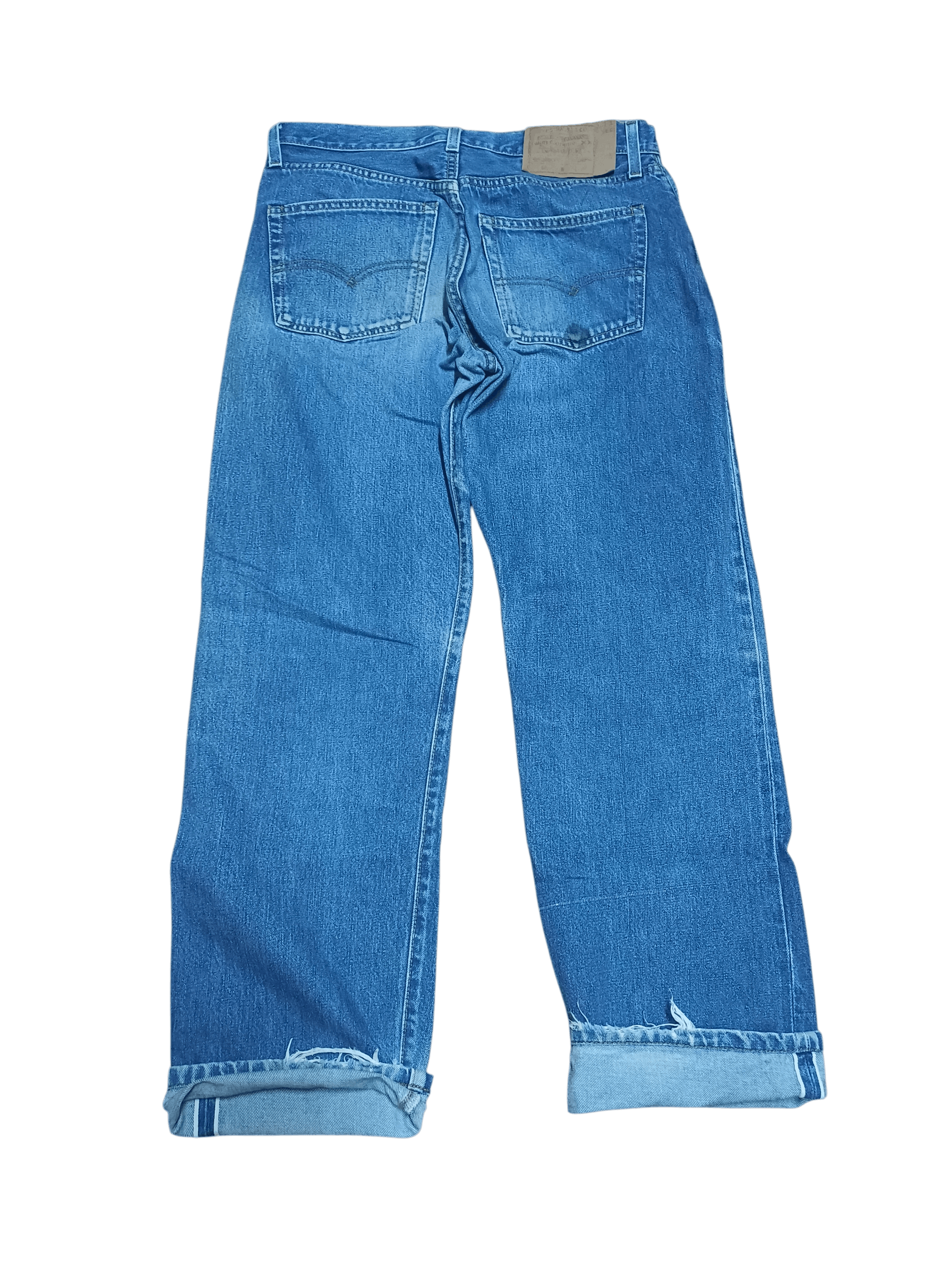 Levi's VINTAGE 80'S LEVIS BIG E SELVEDGE BUTTON 555 Size US 33 - 1 Thumbnail