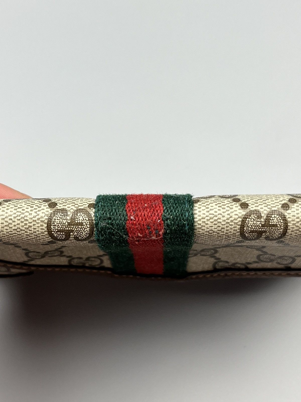 Gucci Vintage GUCCI Monogram Leather Clutch Wallet Bag Size ONE SIZE - 4 Thumbnail