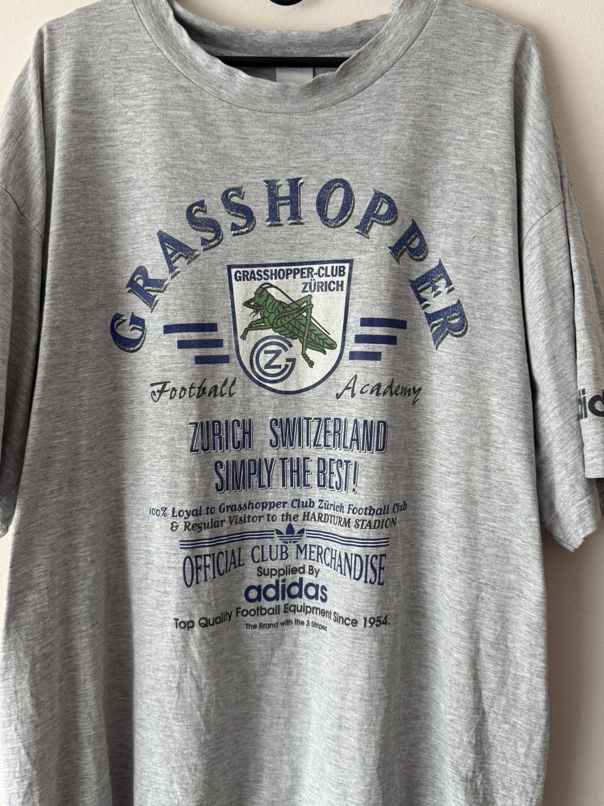 Adidas 🔥ADIDAS GRASSHOPPER ZURICH CLUB MERCH T-SHIRT FUSBALL 90s Size US XL / EU 56 / 4 - 3 Thumbnail