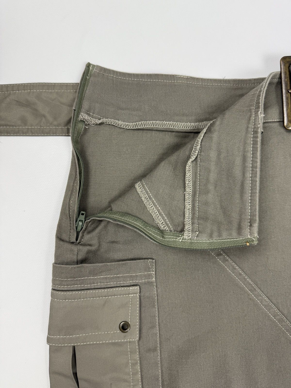 Vintage Y2K Vintage Nana Baila Paris Military Bondage Mini Skirt Size 30" / US 8 / IT 44 - 2 Thumbnail