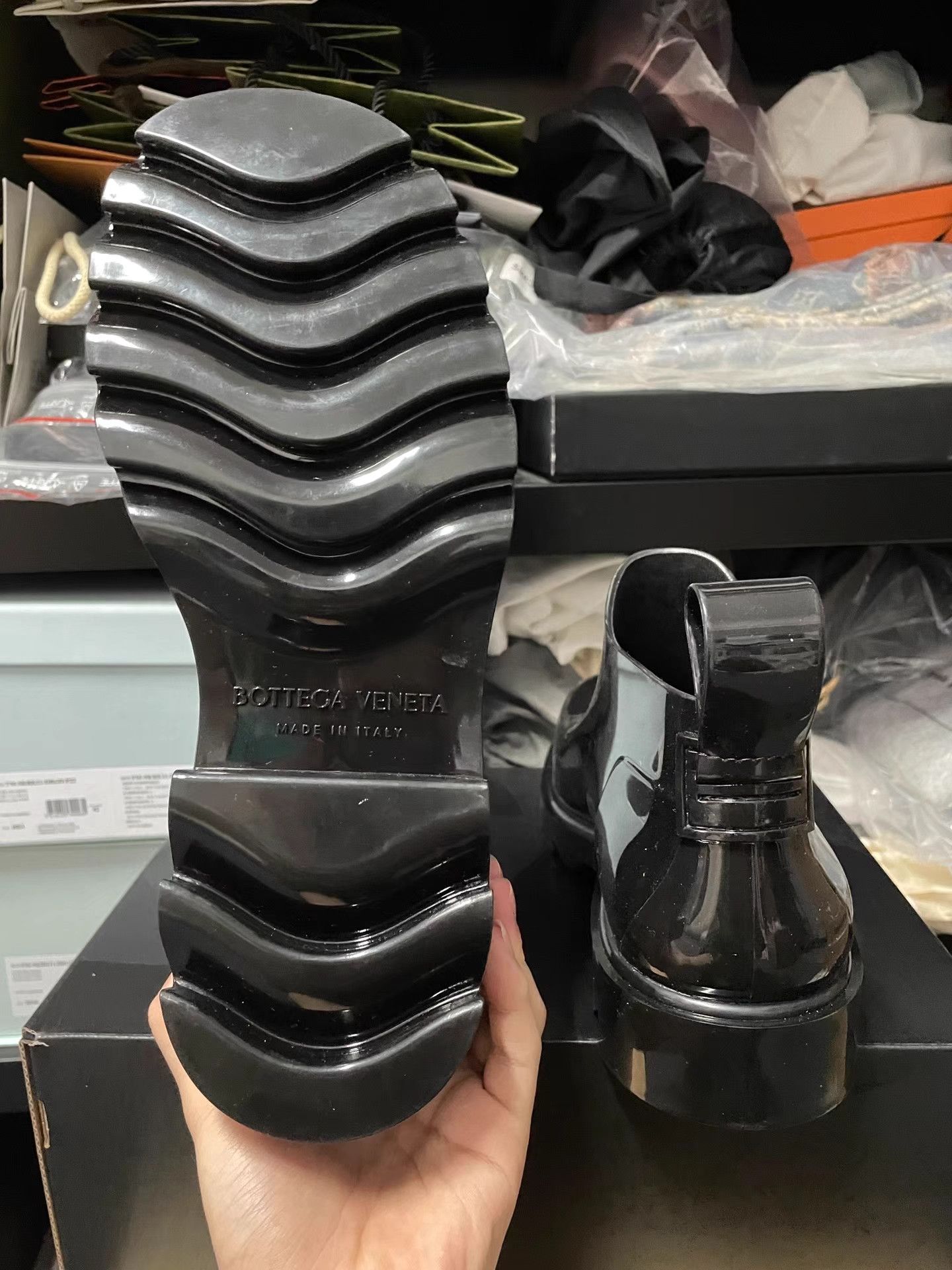 Bottega Veneta BOTTEGA VENETA STRIDE Round Toe Rain Boots K6 Size US 8 / EU 41 - 6 Thumbnail